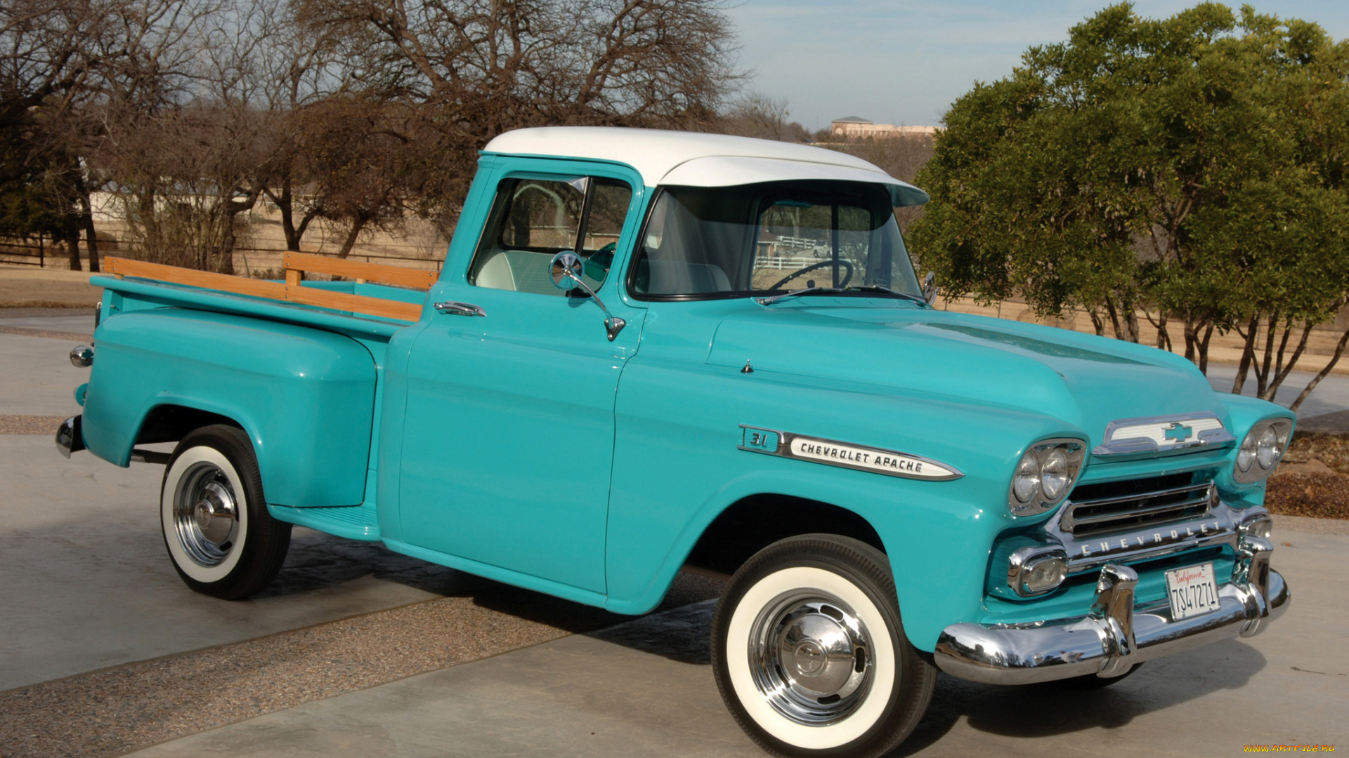 chevrolet, apache, 31, stepside, 1959, автомобили, chevrolet, 31, apache, stepside, 1959