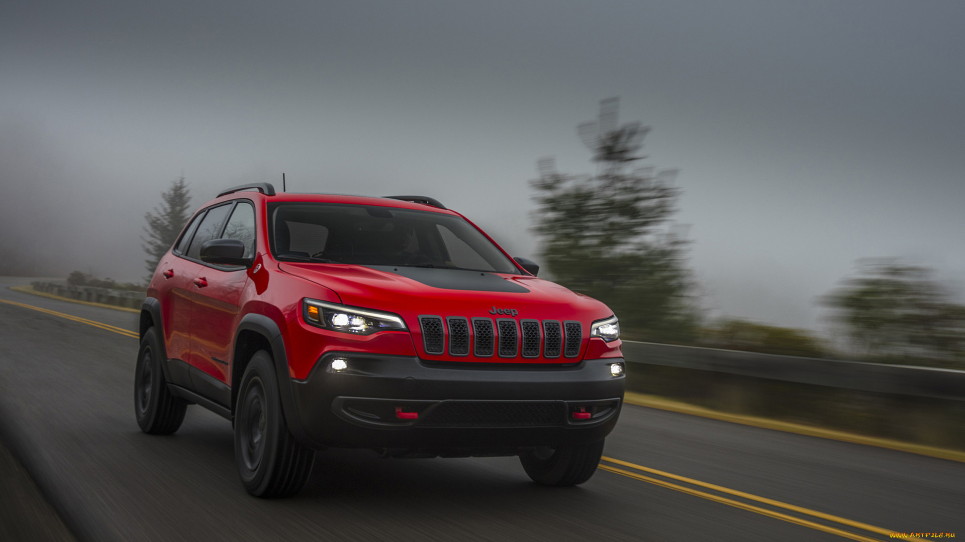 jeep, cherokee, trailhawk, 2019, автомобили, jeep, red, 2019, trailhawk, cherokee
