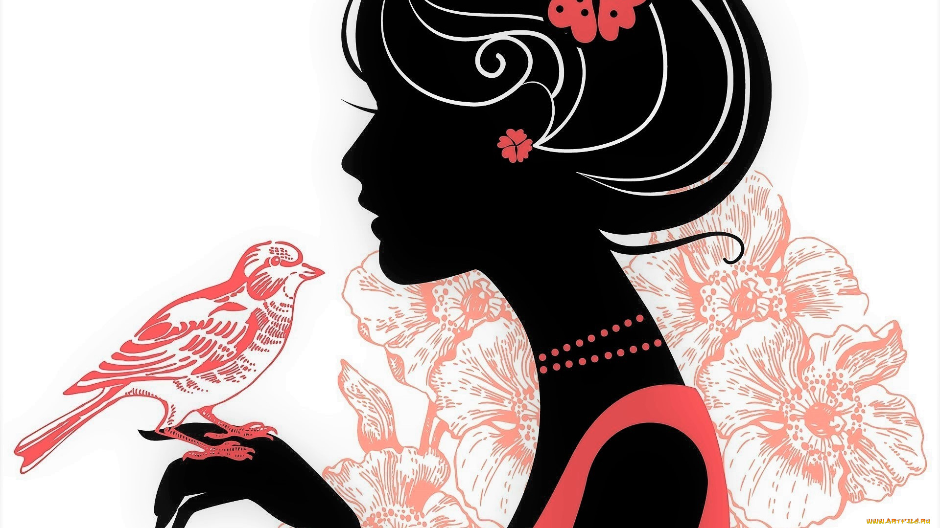 векторная, графика, девушки, , girls, взгляд, фон, девушка