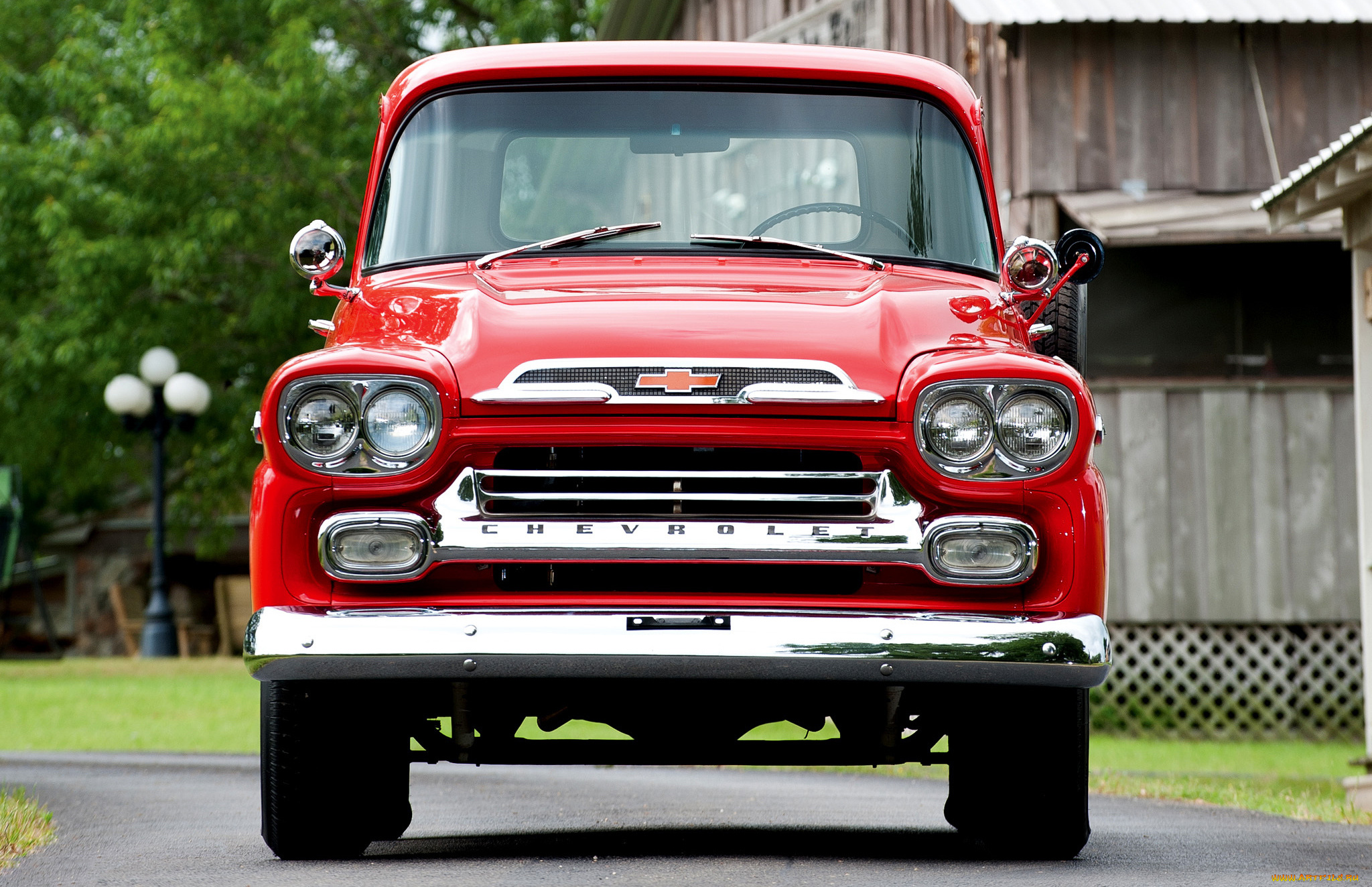 chevrolet, apache, 31, stepside, 1959, автомобили, chevrolet, 31, apache, красный, stepside, 1959