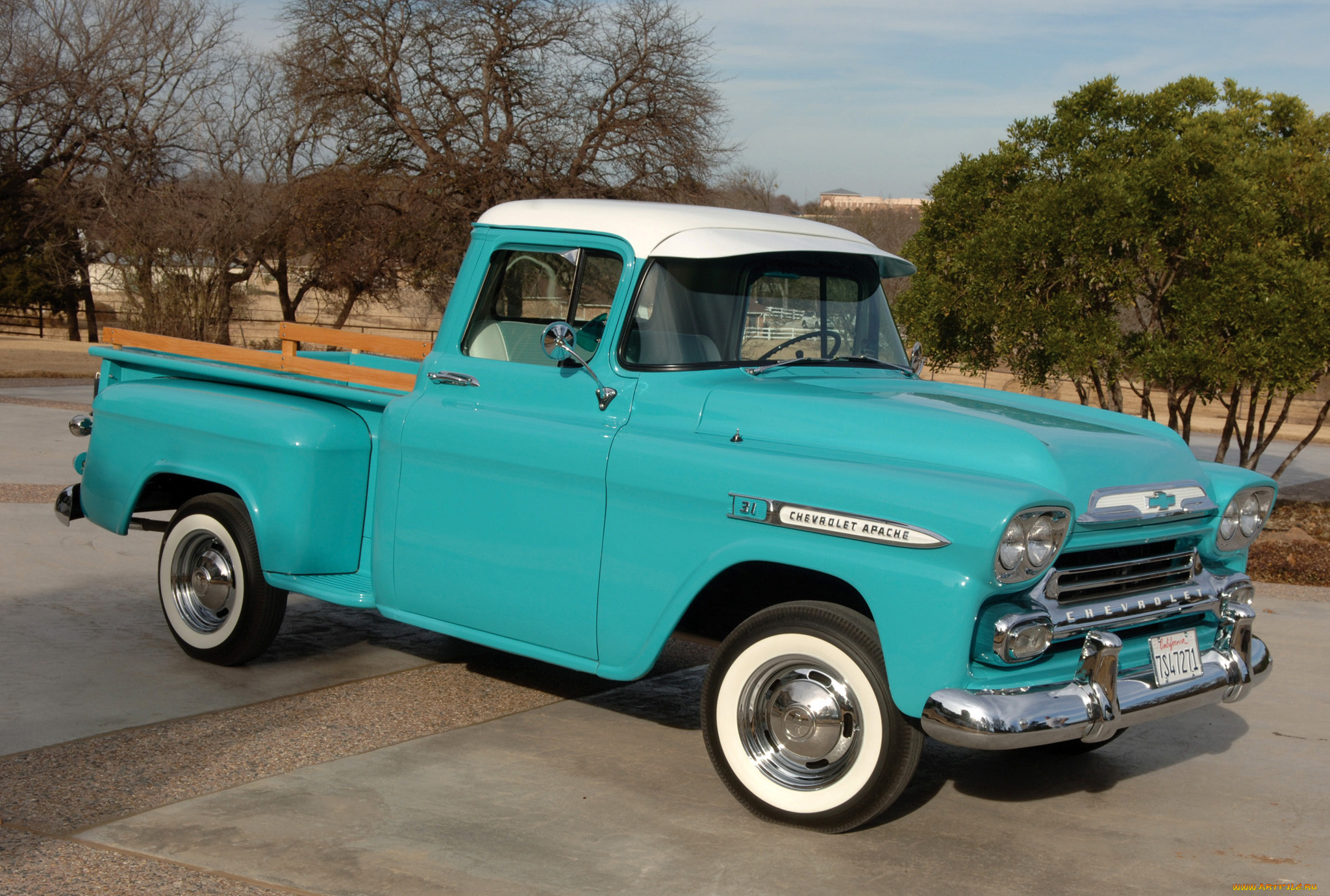 chevrolet, apache, 31, stepside, 1959, автомобили, chevrolet, 31, apache, stepside, 1959