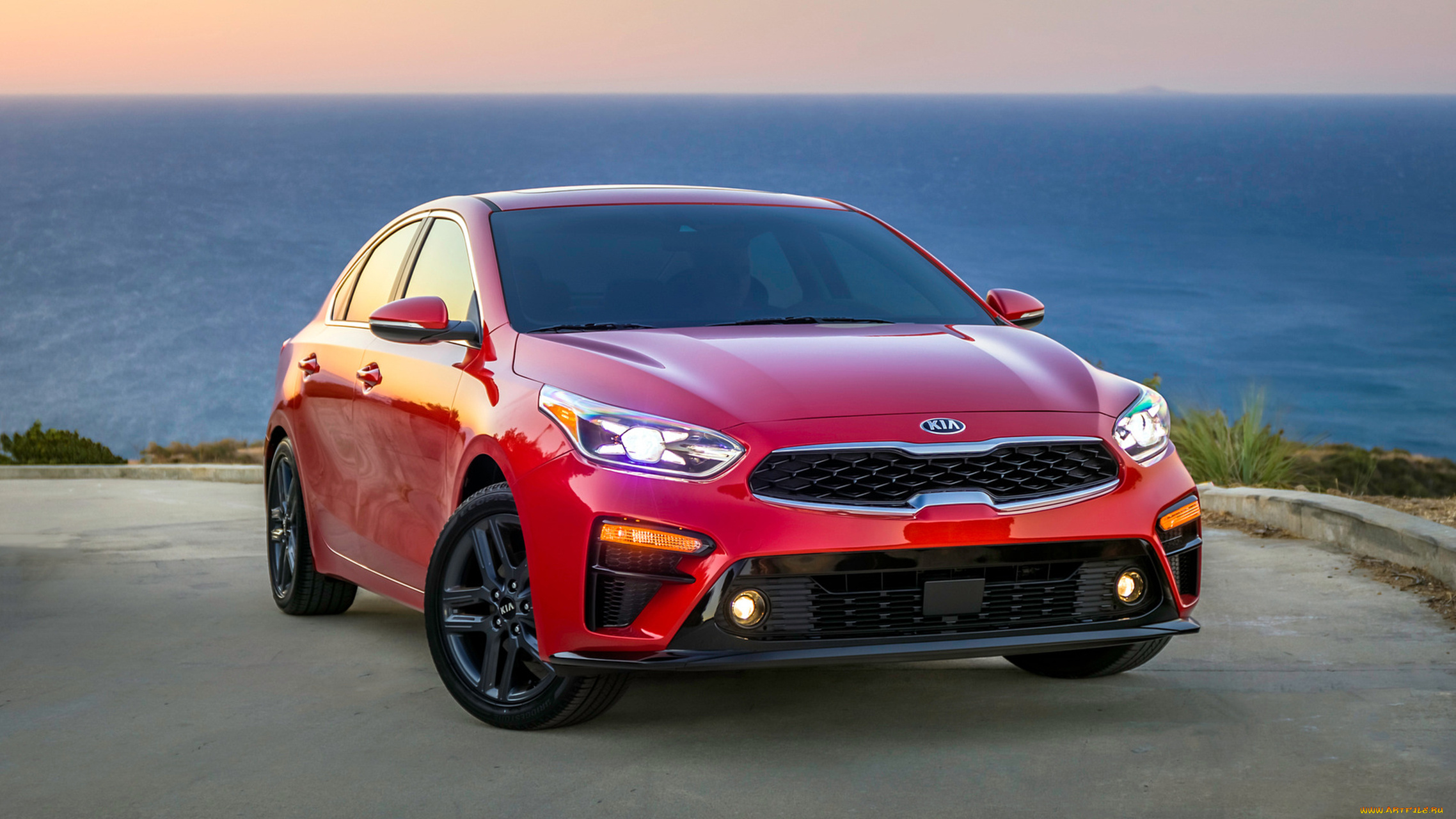 kia, forte, 2019, автомобили, kia, forte, 2019, красный