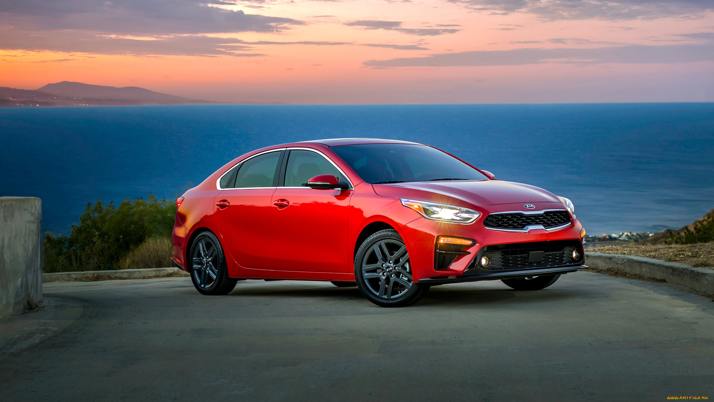 kia, forte, 2019, автомобили, kia, forte, 2019, красный
