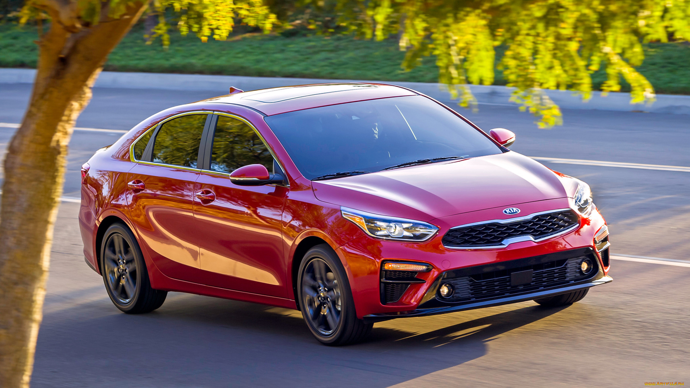 kia, forte, 2019, автомобили, kia, forte, 2019, красный