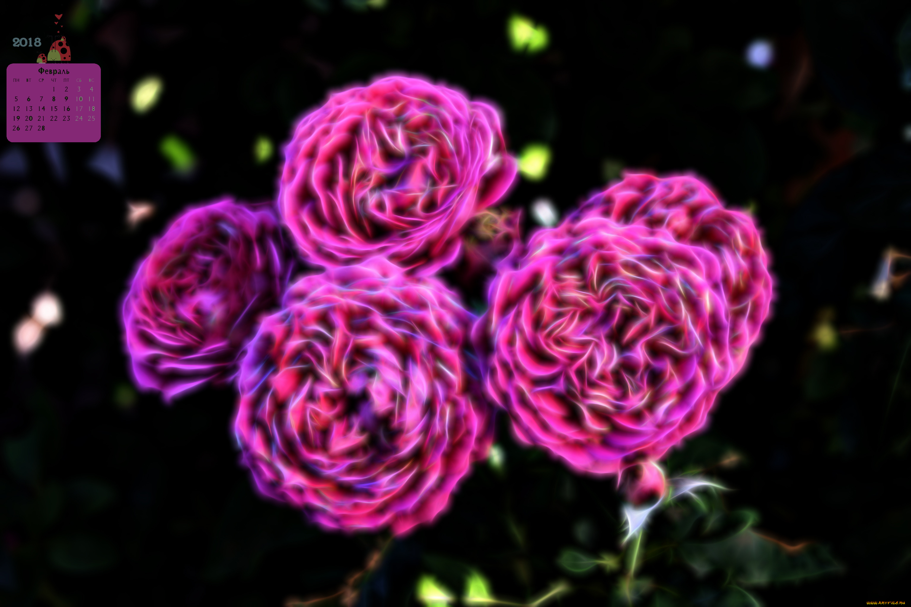 календари, компьютерный, дизайн, бутон, 2018