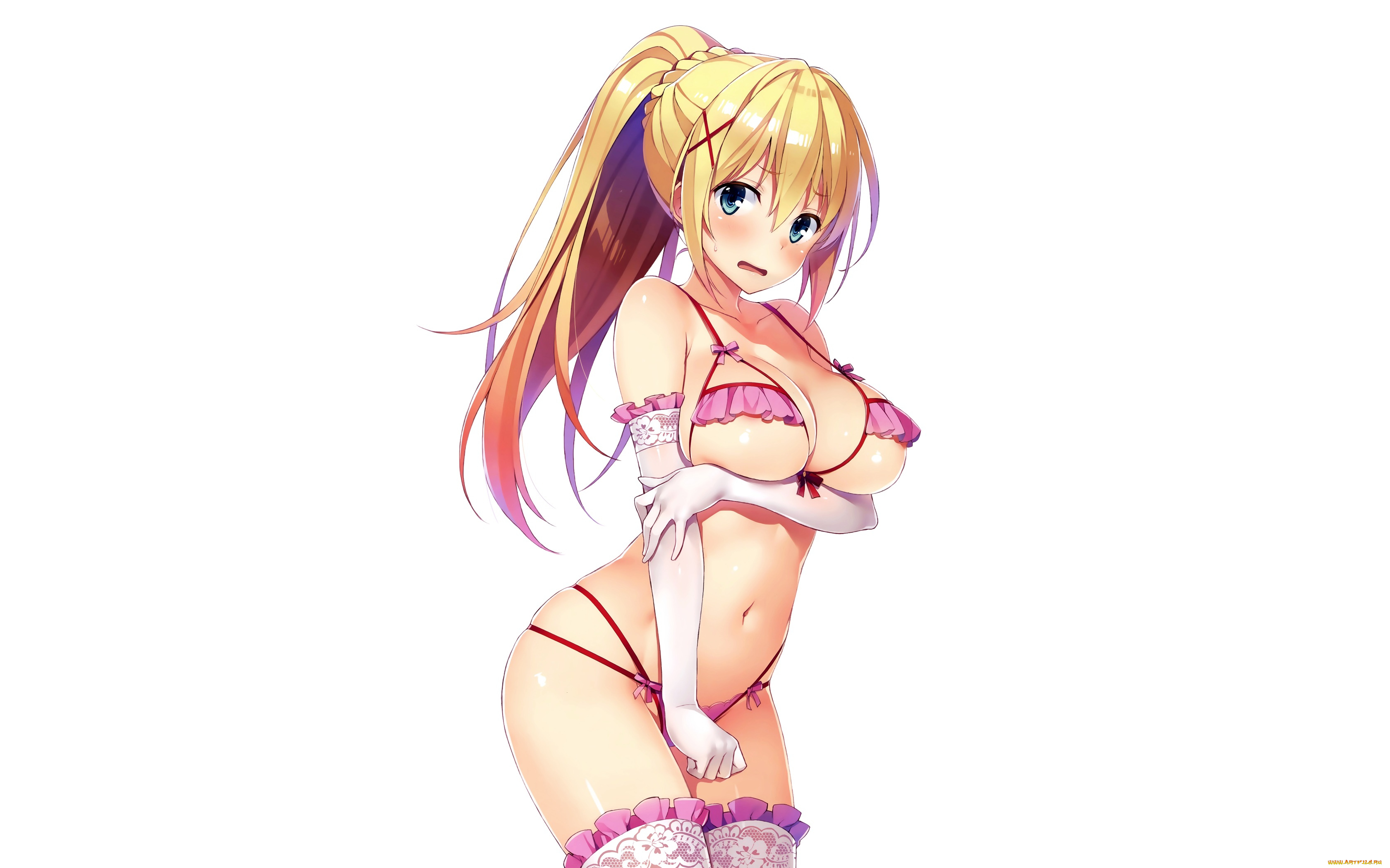 аниме, unknown, , другое, , взгляд, девушка, фон