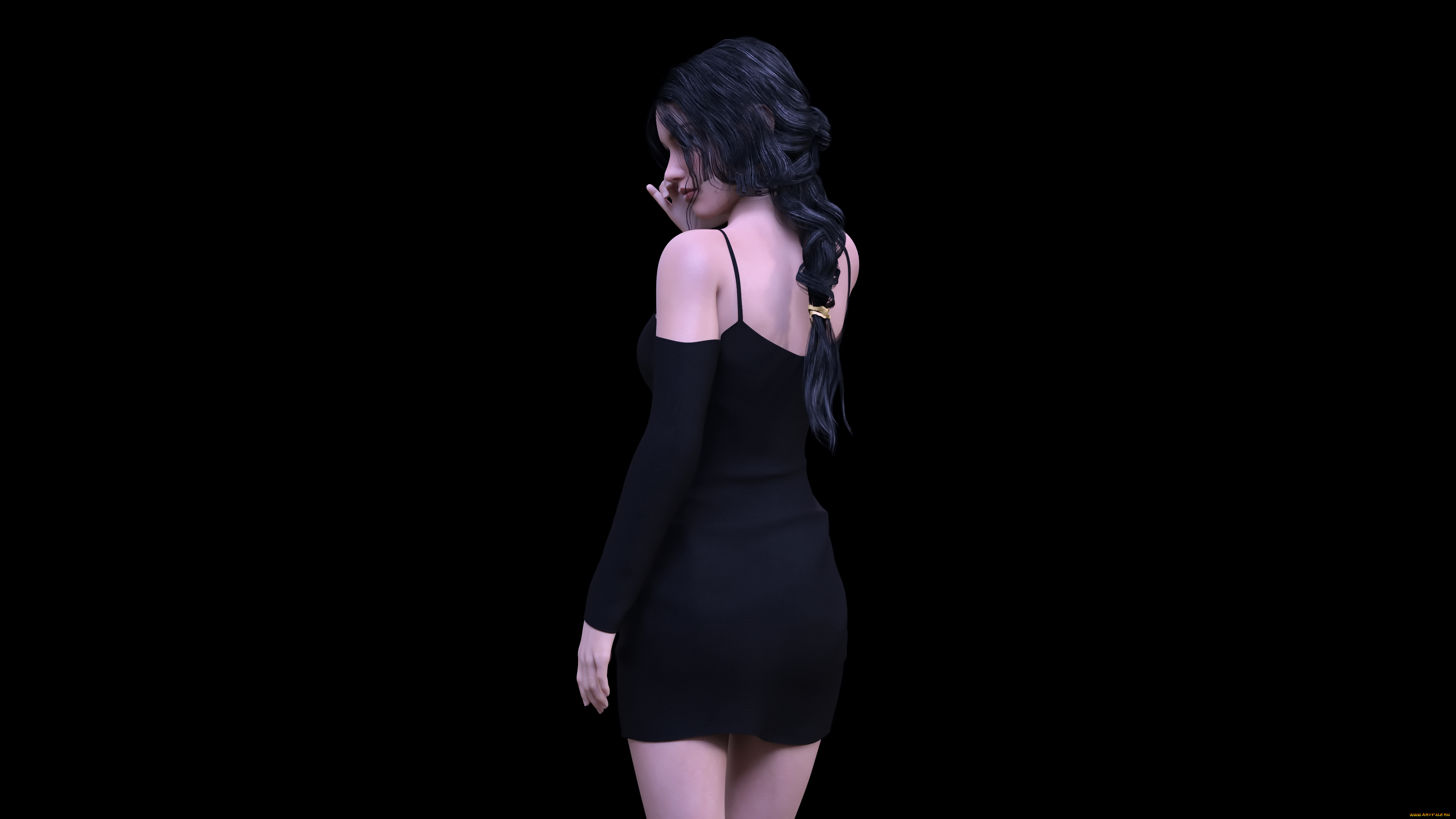 3д, графика, люди, , people, фон, взгляд, девушка