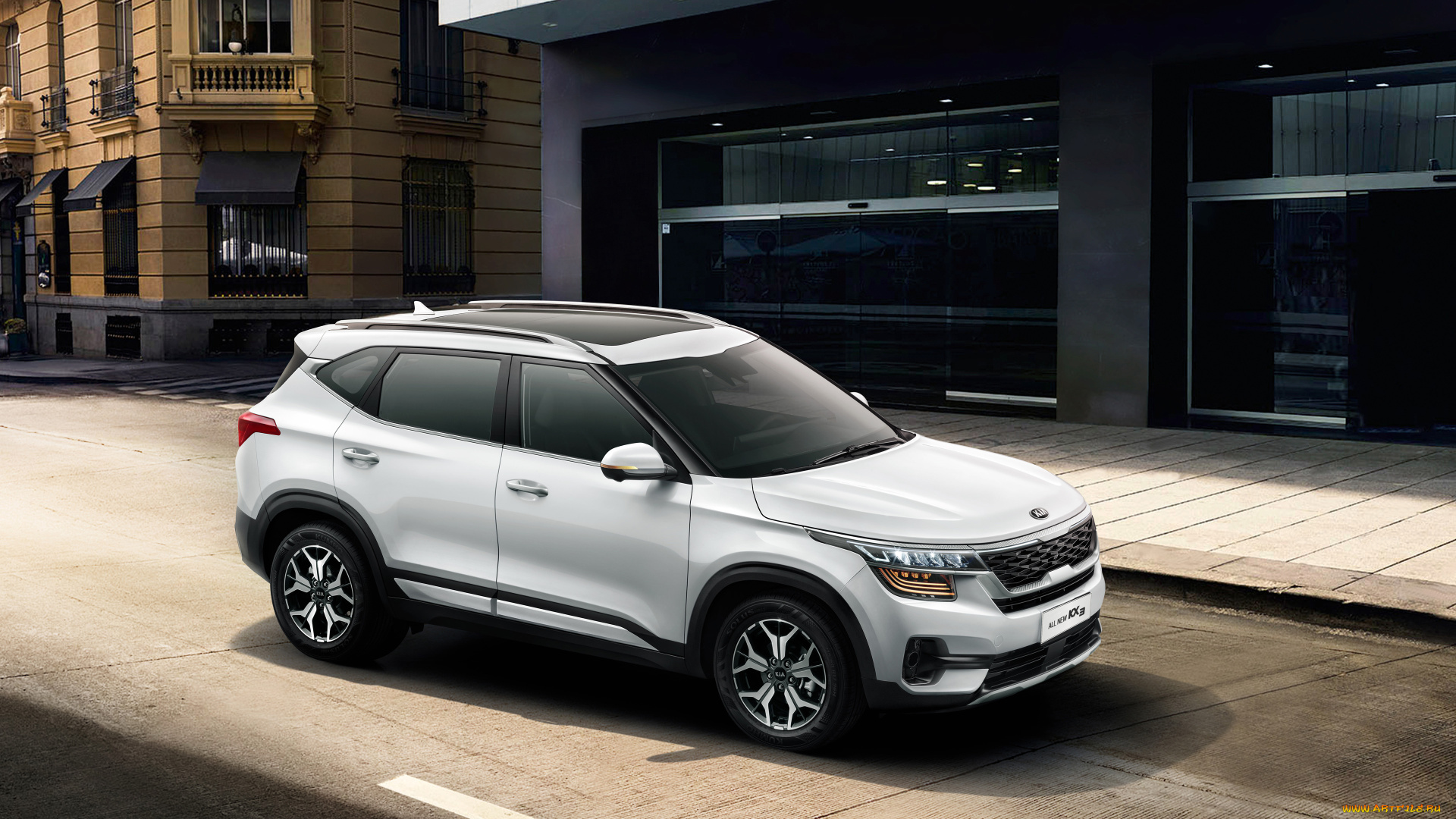 2019, kia, kx3, автомобили, kia, кроссоверы, корейские, kx3, 2019, года, 4k, улица, город