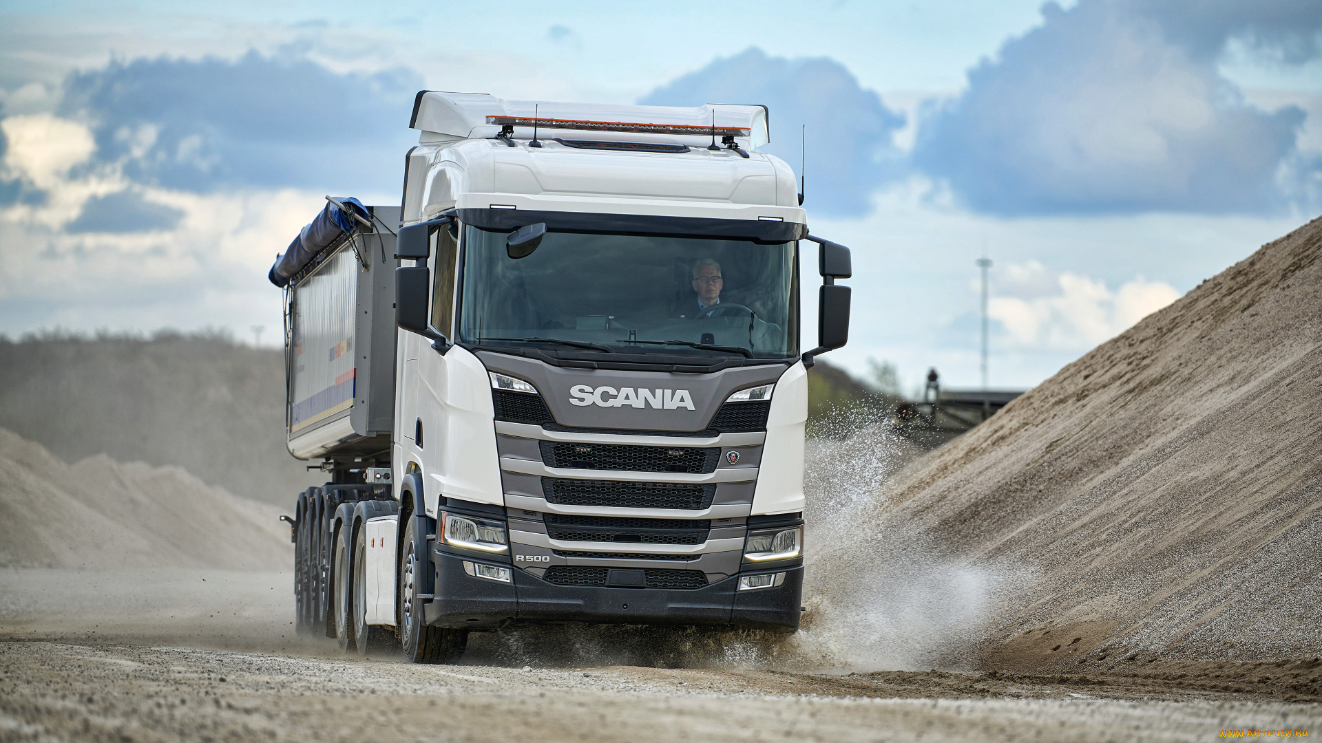 2019, scania, r500, автомобили, scania, грузовой, транспорт, lkw, грузовики, карьер, 4k, r500