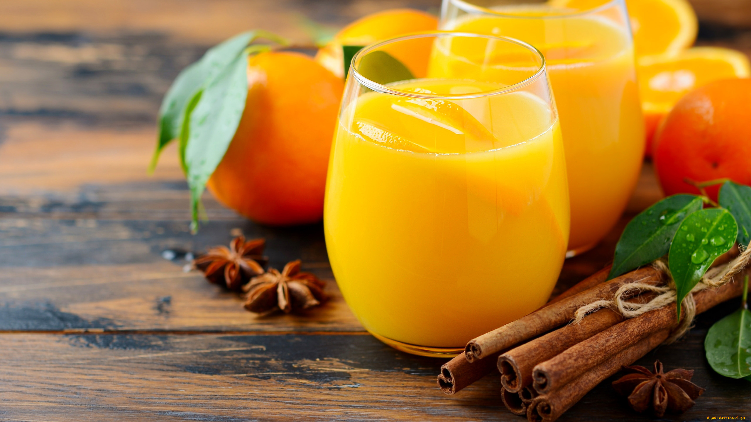 еда, напитки, , сок, мандарины, лед, сок, корица