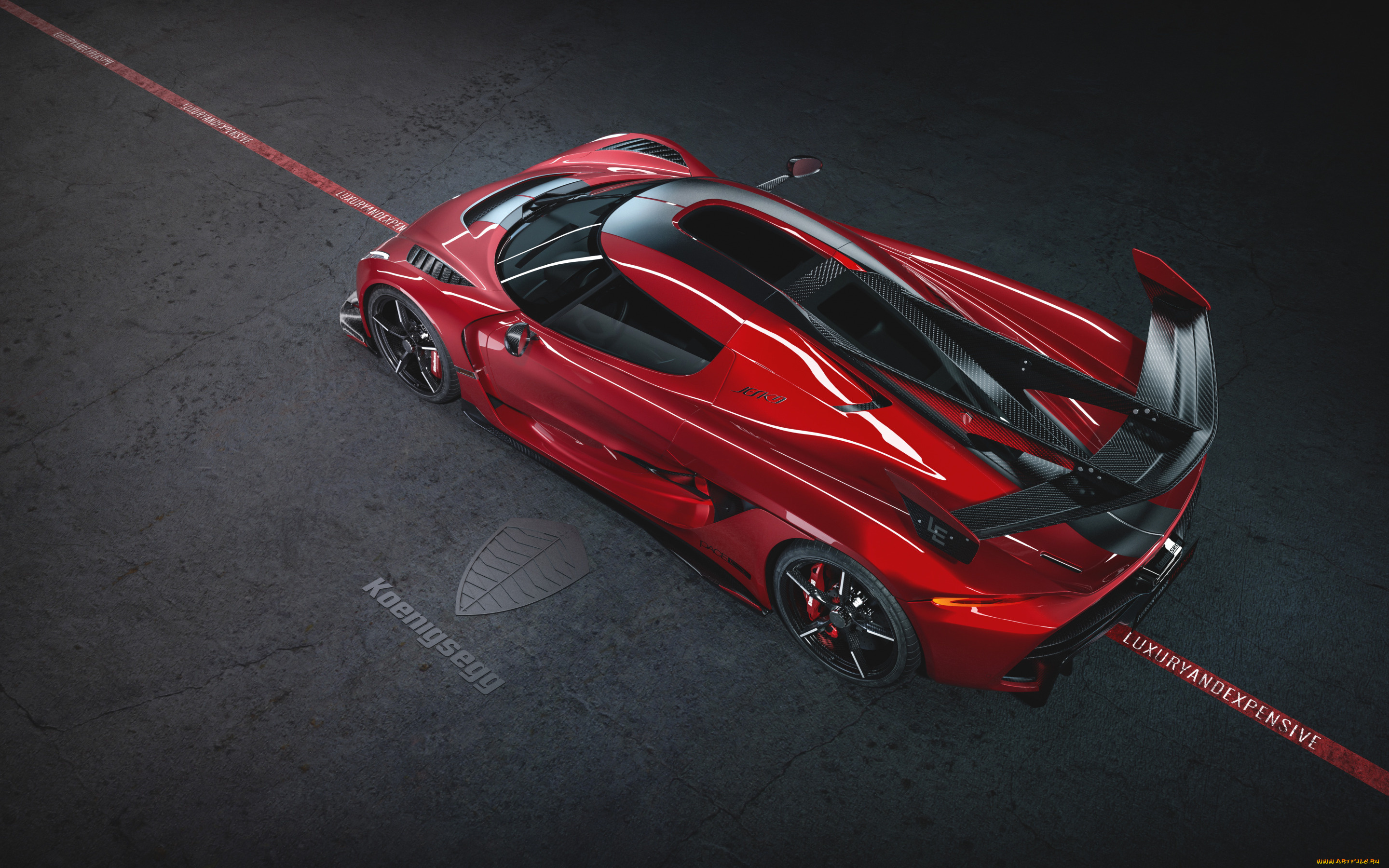 2020, koenigsegg, jesko, cherry, red, edition, 10, автомобили, koenigsegg, jesko, cherry, red, edition10, 2020, тюнинг, логотип, спортивные, вид, сверху, красный, суперкар