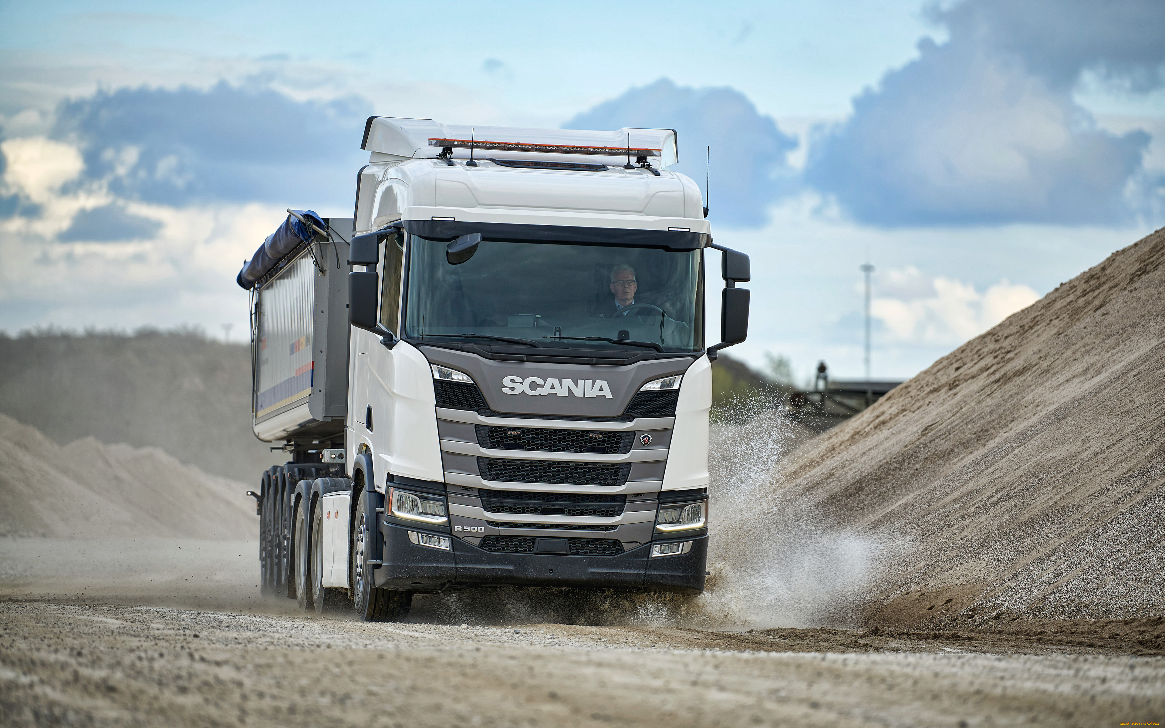 2019, scania, r500, автомобили, scania, грузовой, транспорт, lkw, грузовики, карьер, 4k, r500