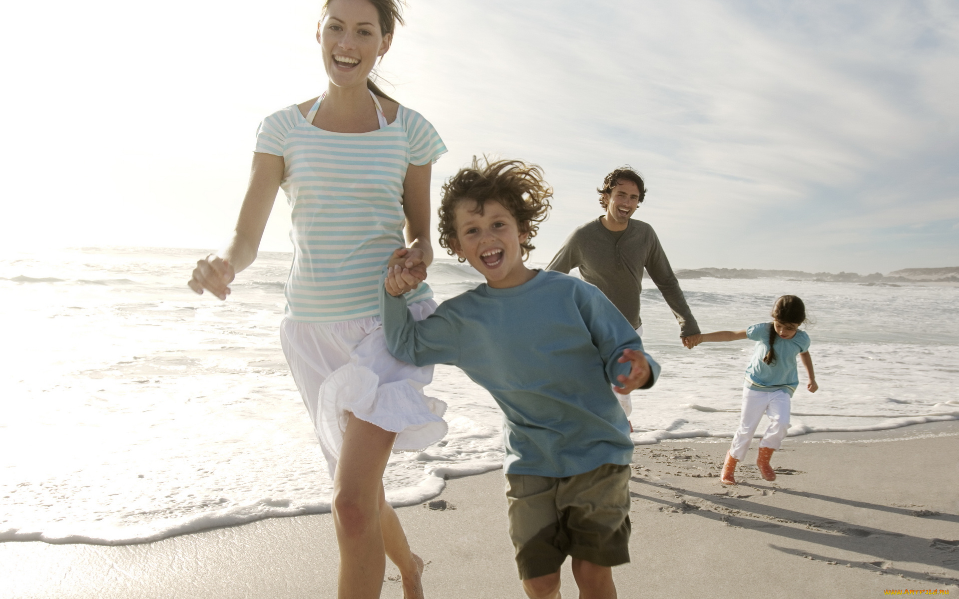 разное, люди, семья, дети, море