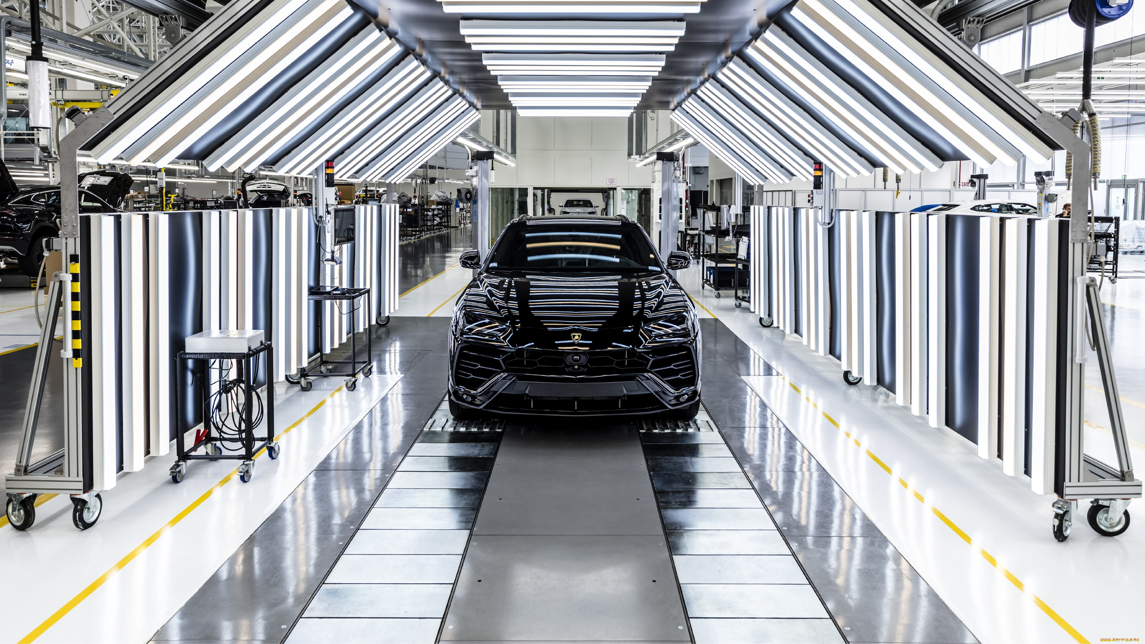 автомобили, lamborghini, urus, 4th, anniversary, кроссовер, черный, тюнинг, ателье