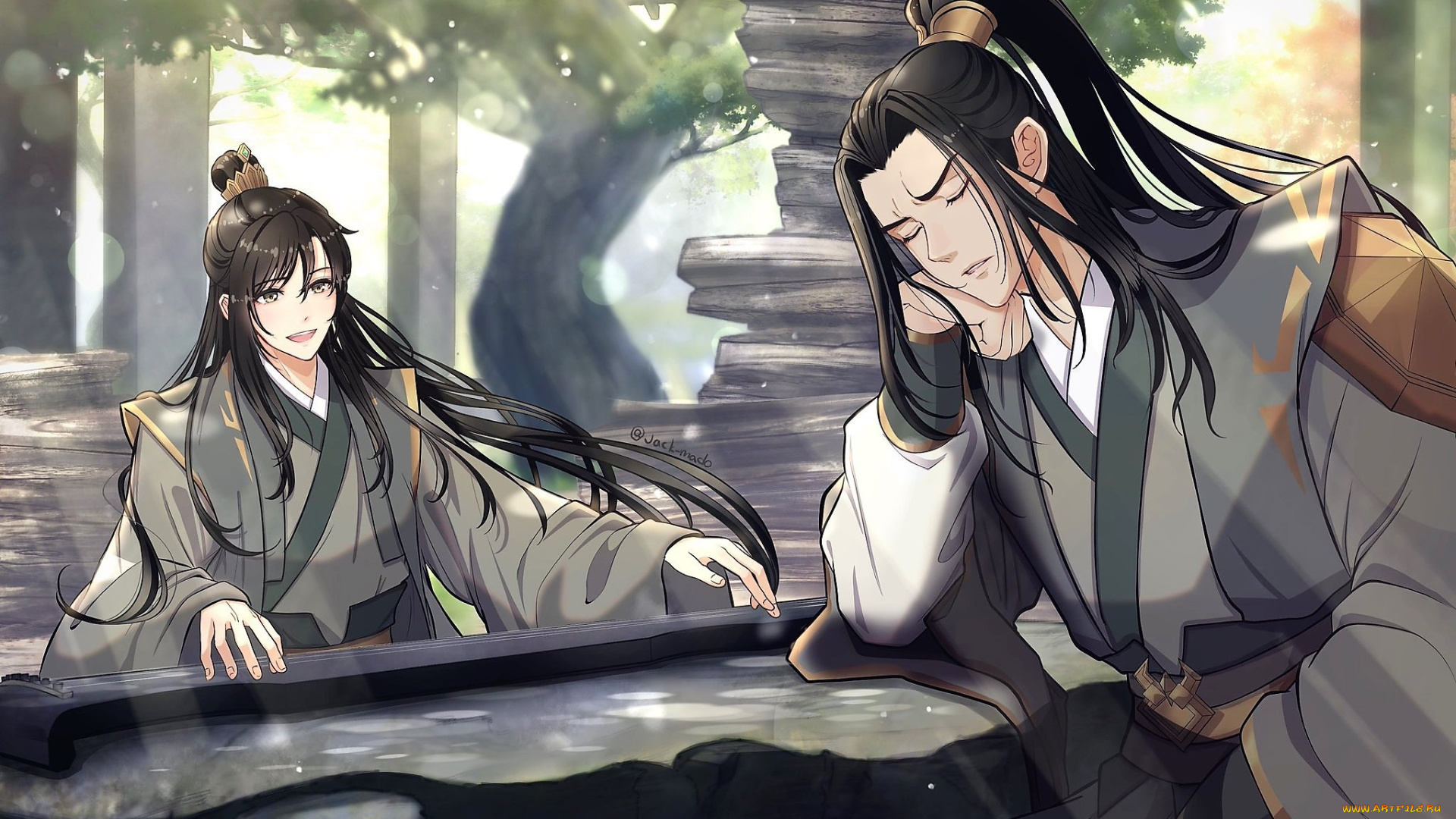 аниме, mo, dao, zu, shi, не, хуайсан, минцзюе, гуцинь