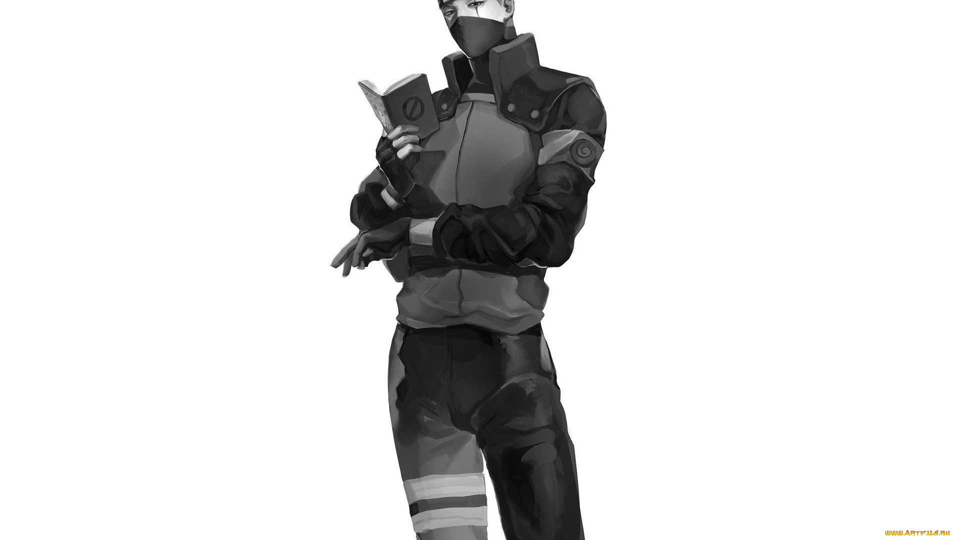 аниме, naruto, хатаке, какаши, книга, форма