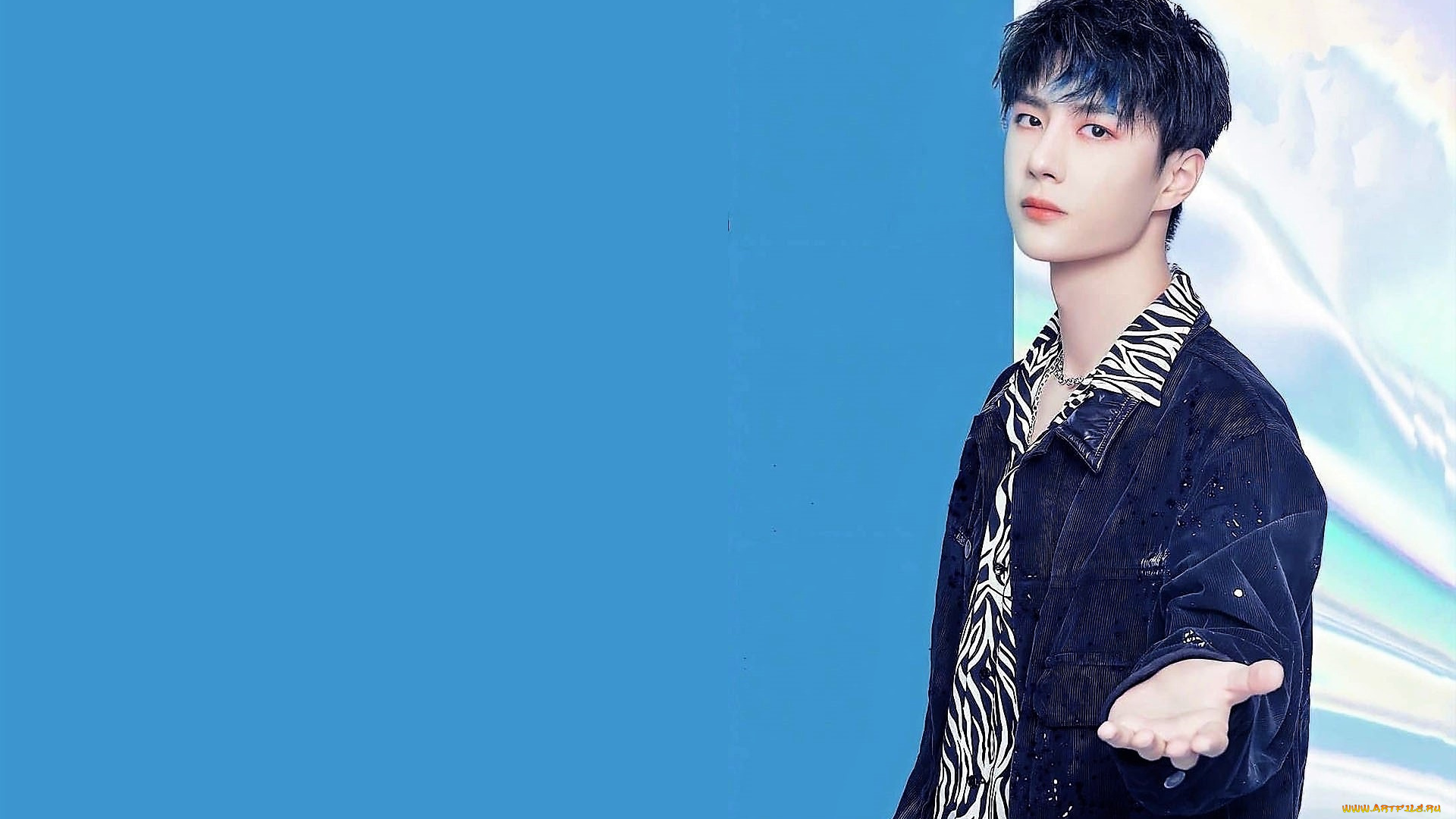 мужчины, wang, yi, bo, актер, куртка, жест