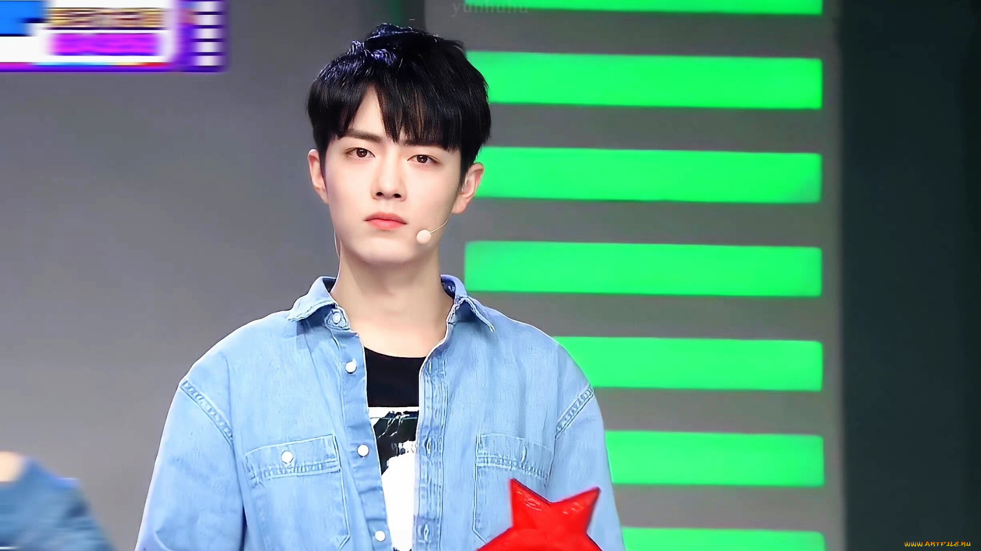 мужчины, xiao, zhan, лицо, звезда, рубашка