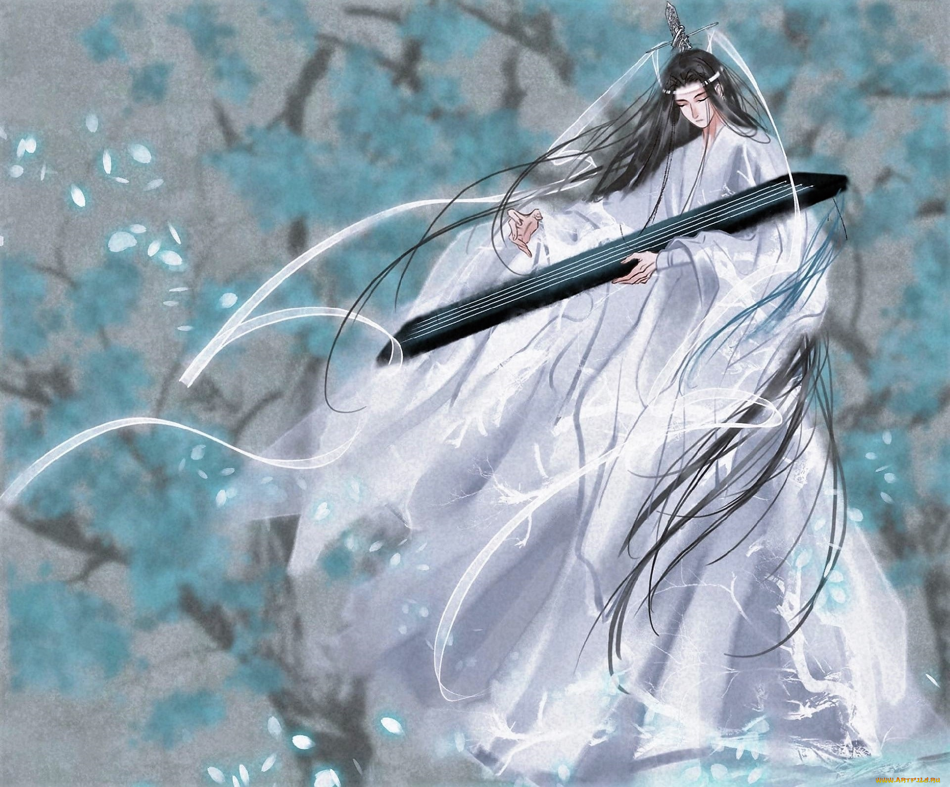 аниме, mo, dao, zu, shi, лань, ванцзи, гуцинь