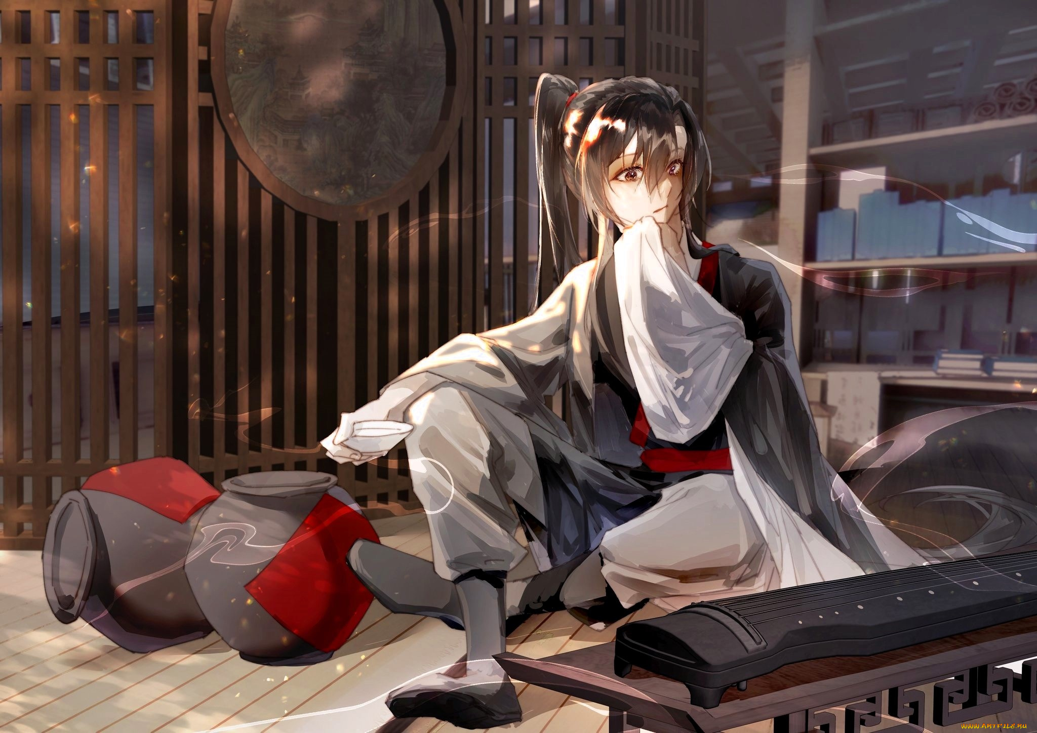 аниме, mo, dao, zu, shi, вэй, усянь, кувшины, гуцинь