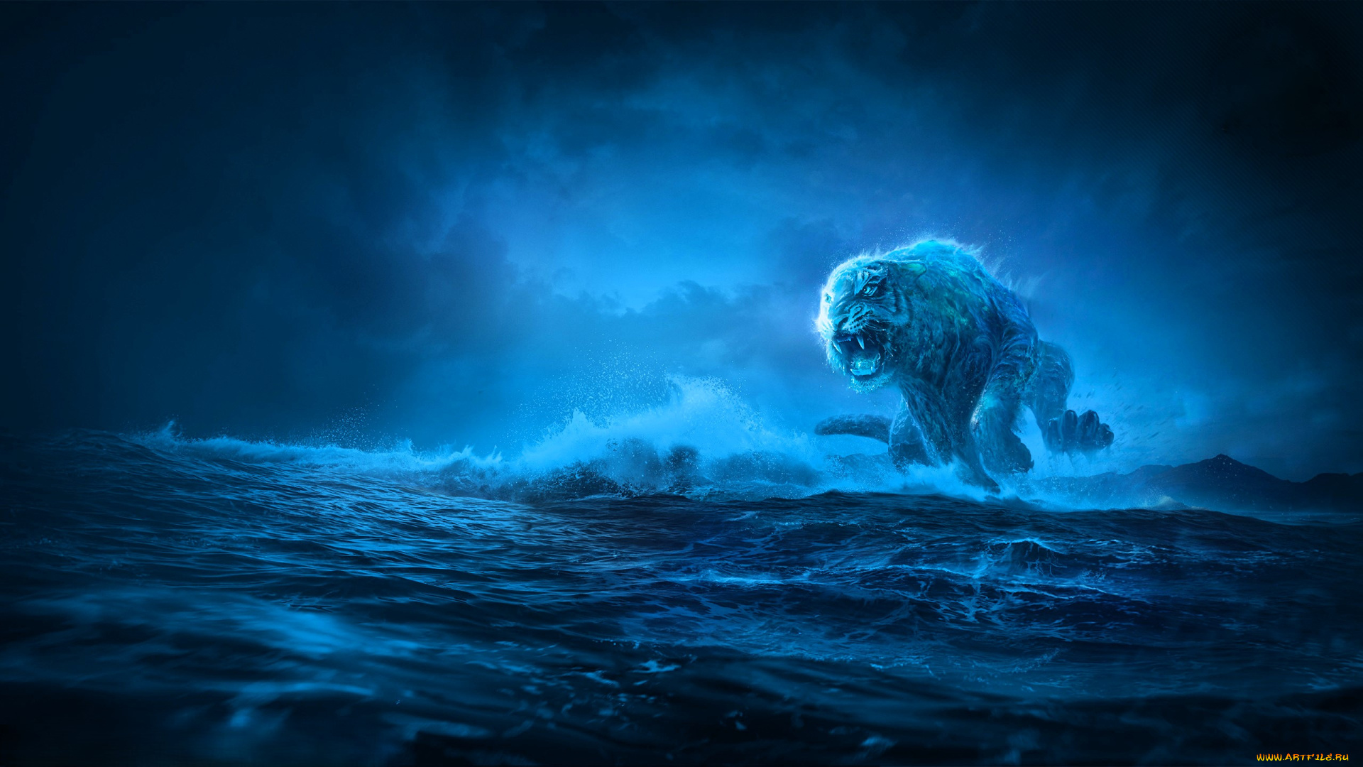 видео, игры, world, of, warships, море, тигр