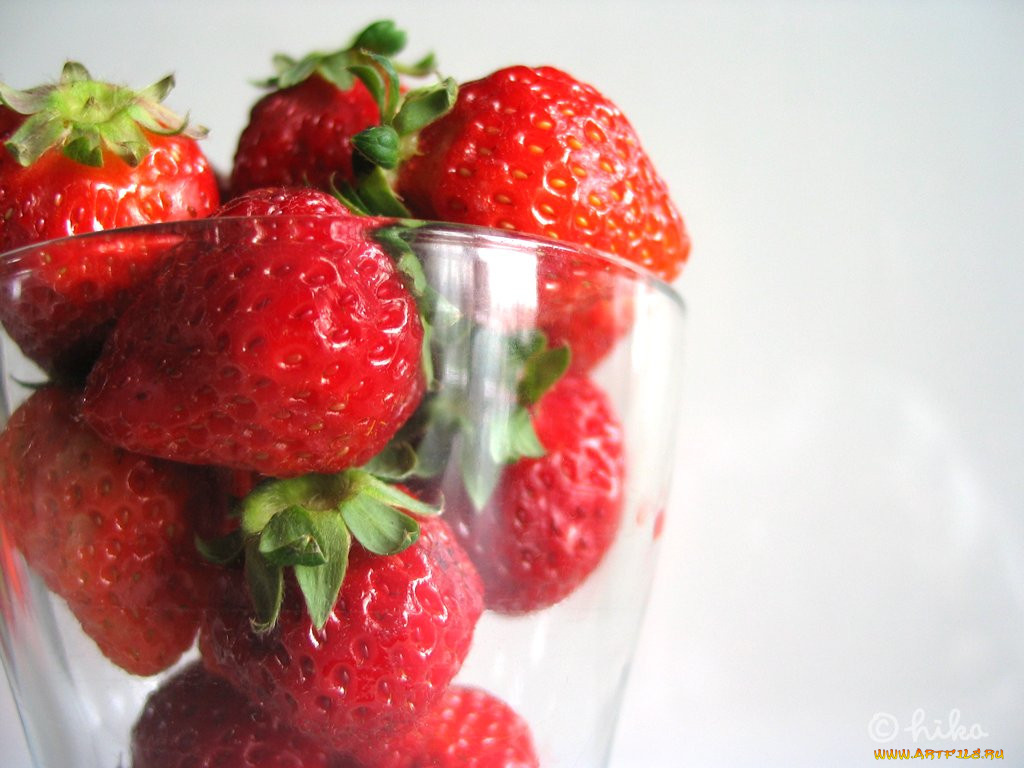 еда, клубника, земляника
