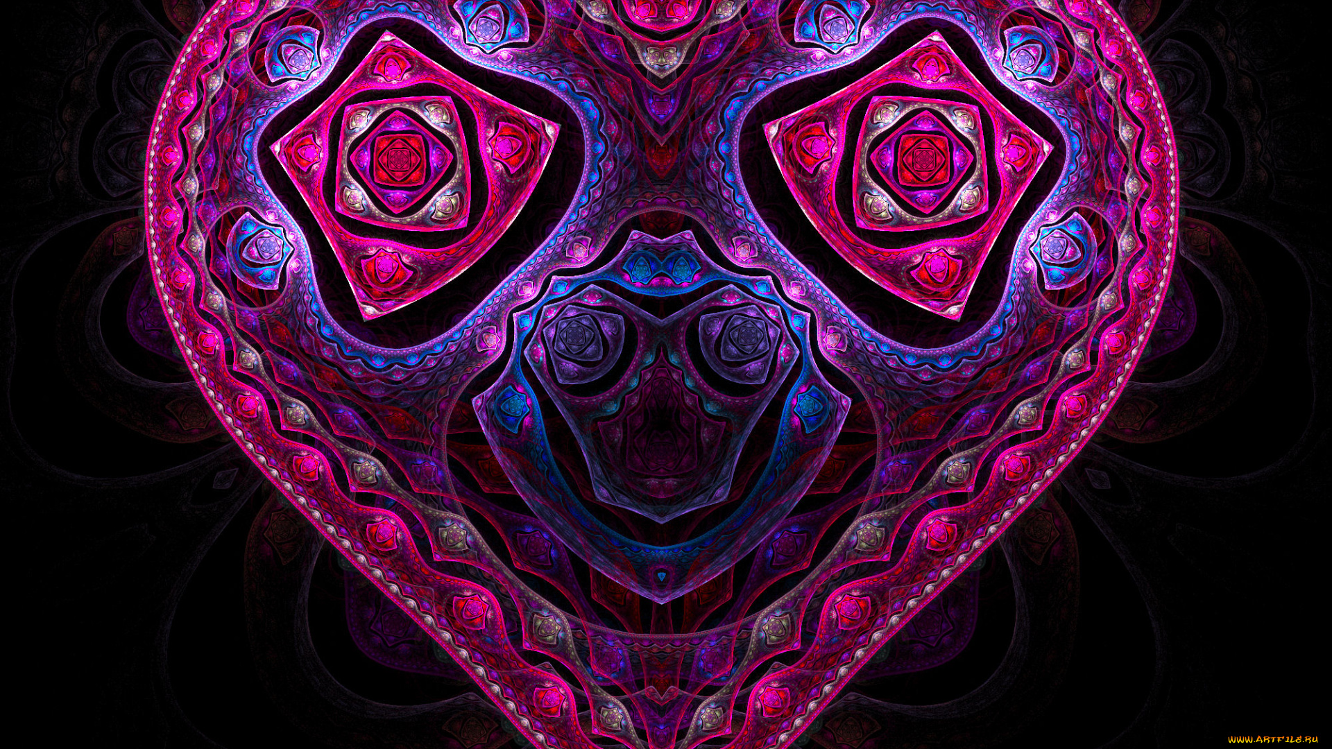 3д, графика, fractal, фракталы