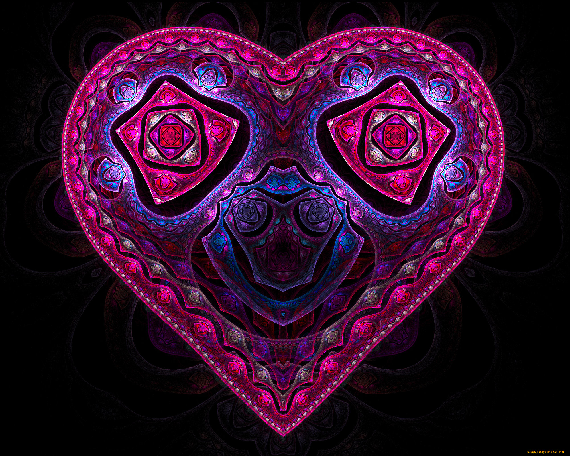 3д, графика, fractal, фракталы