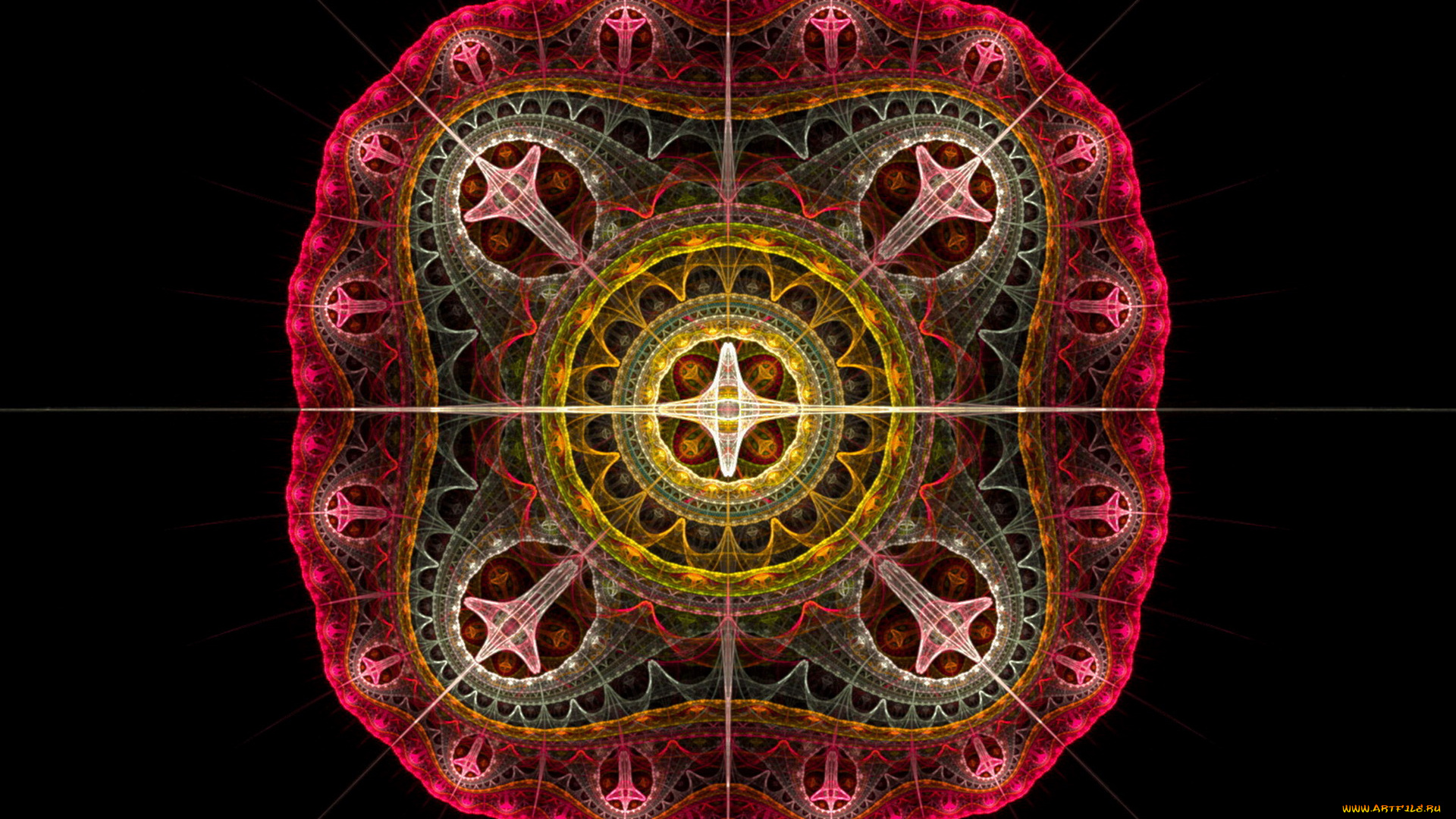 3д, графика, fractal, фракталы, фон, узор