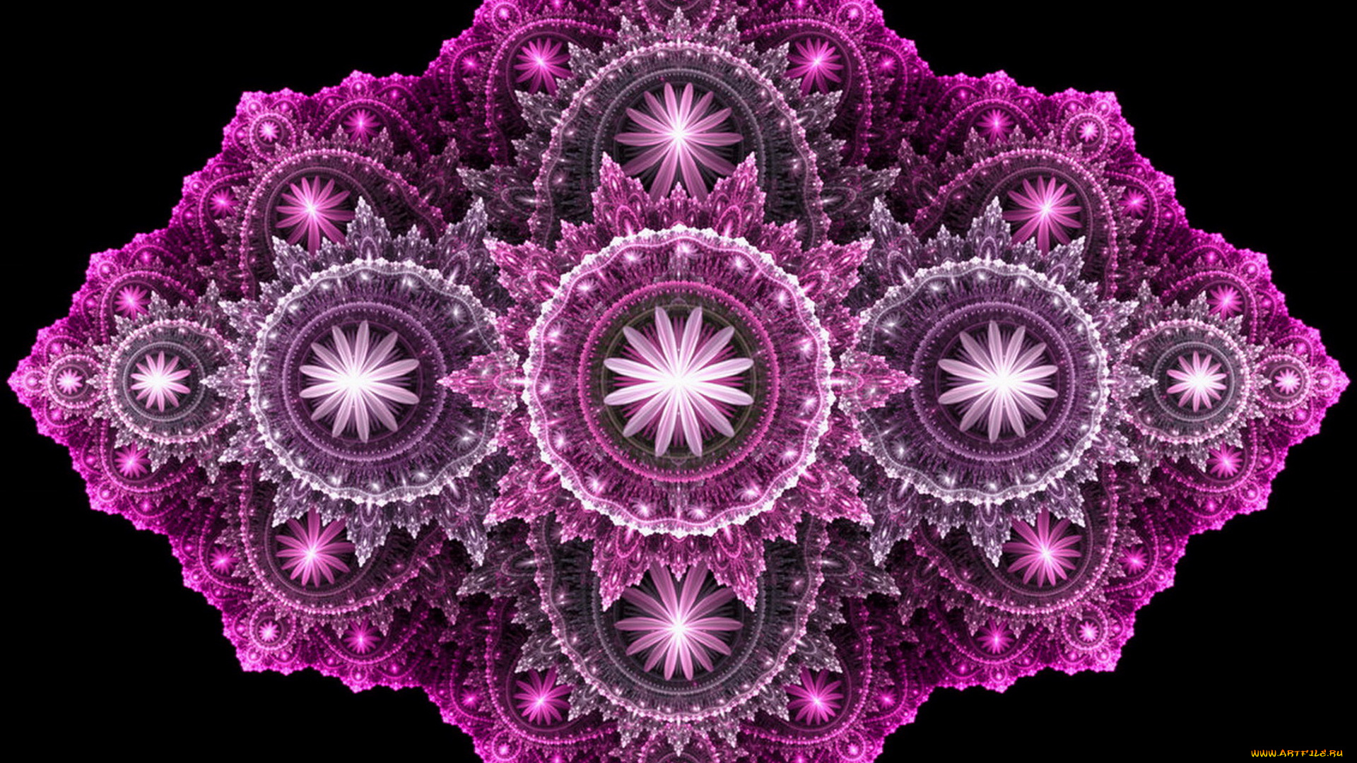 3д, графика, fractal, фракталы, фон, узор