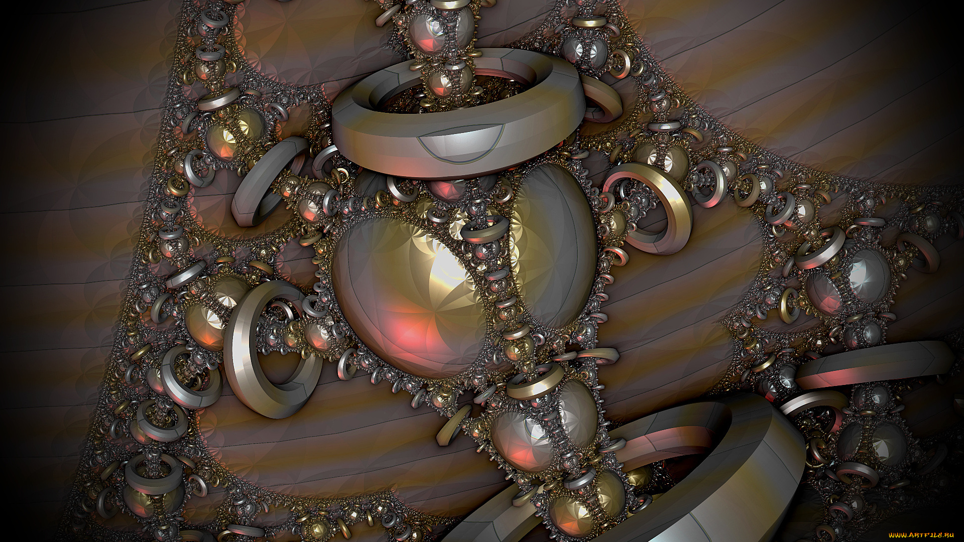 3д, графика, fractal, фракталы, фон, узор