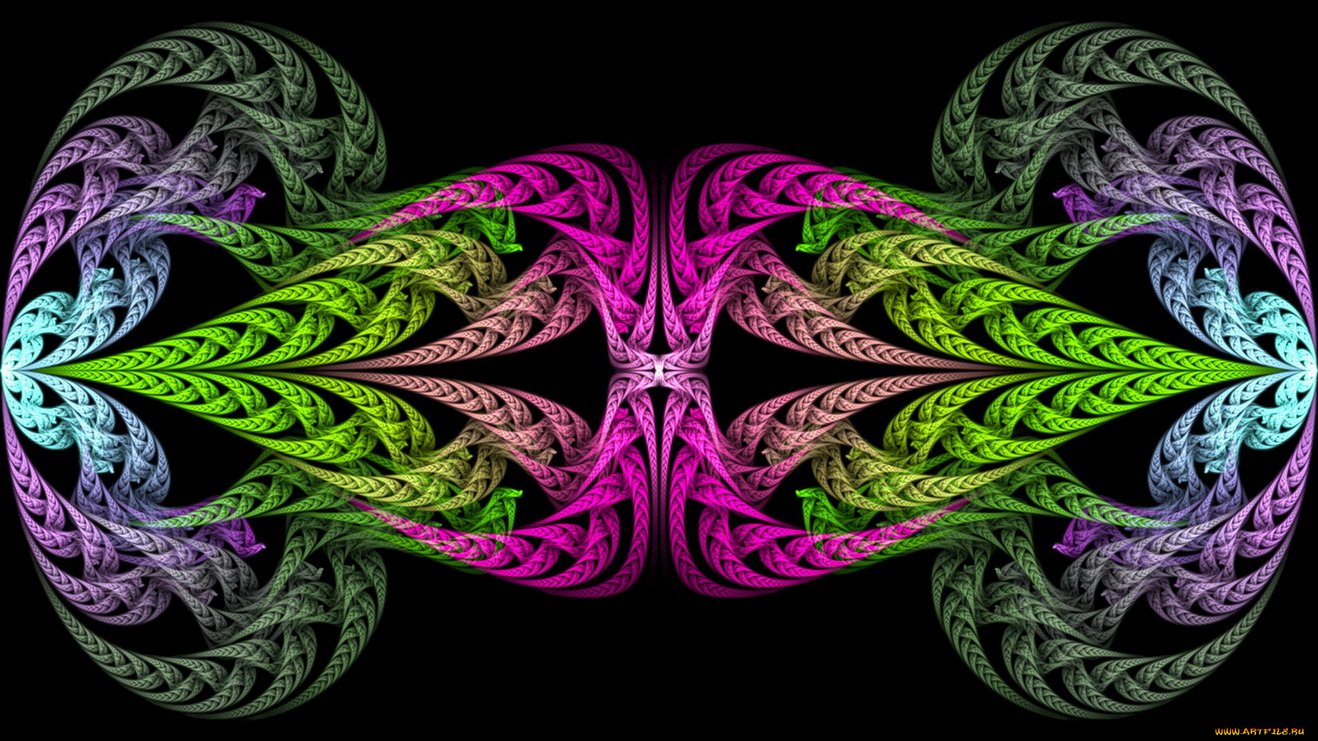 3д, графика, fractal, фракталы, узор, фон