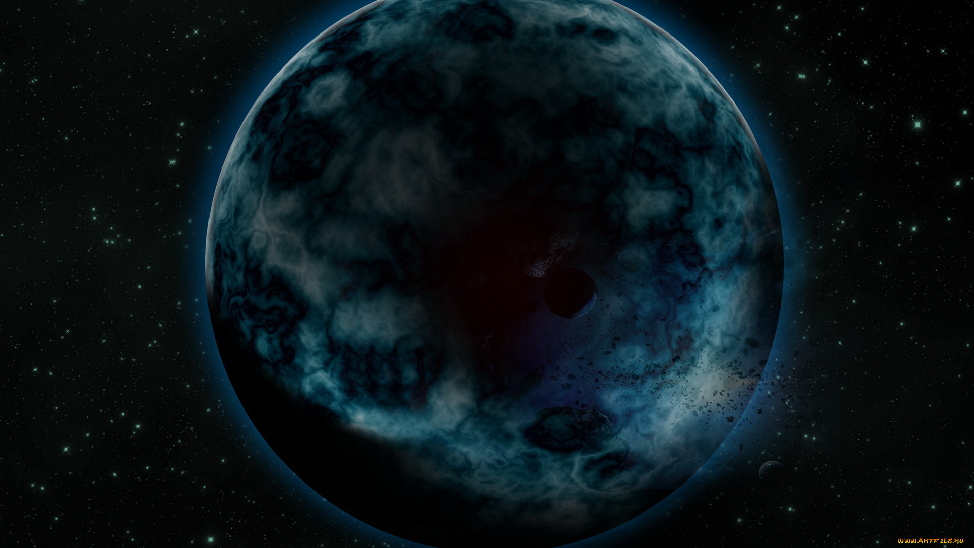 космос, арт, планета