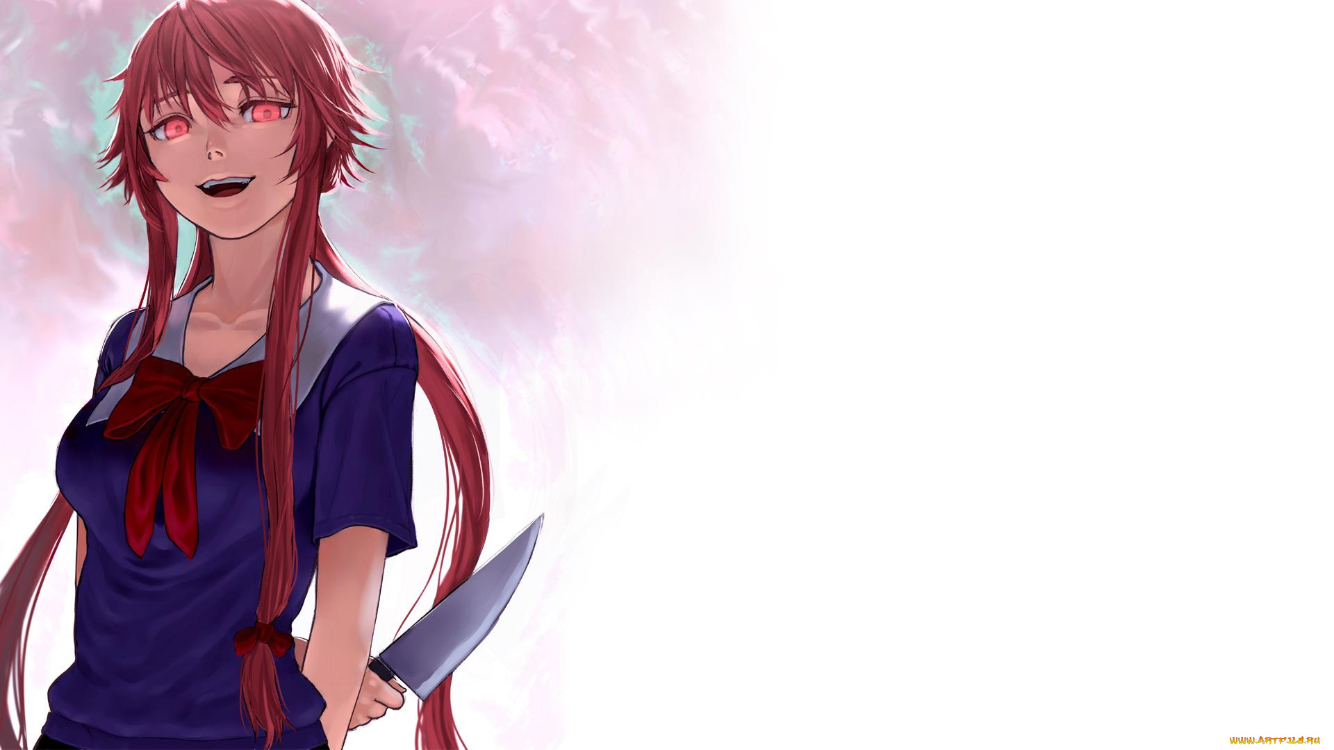 mirai, nikki, аниме, gasai, yuno