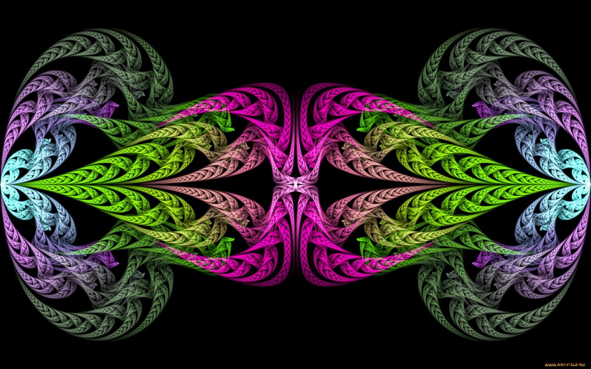 3д, графика, fractal, фракталы, узор, фон