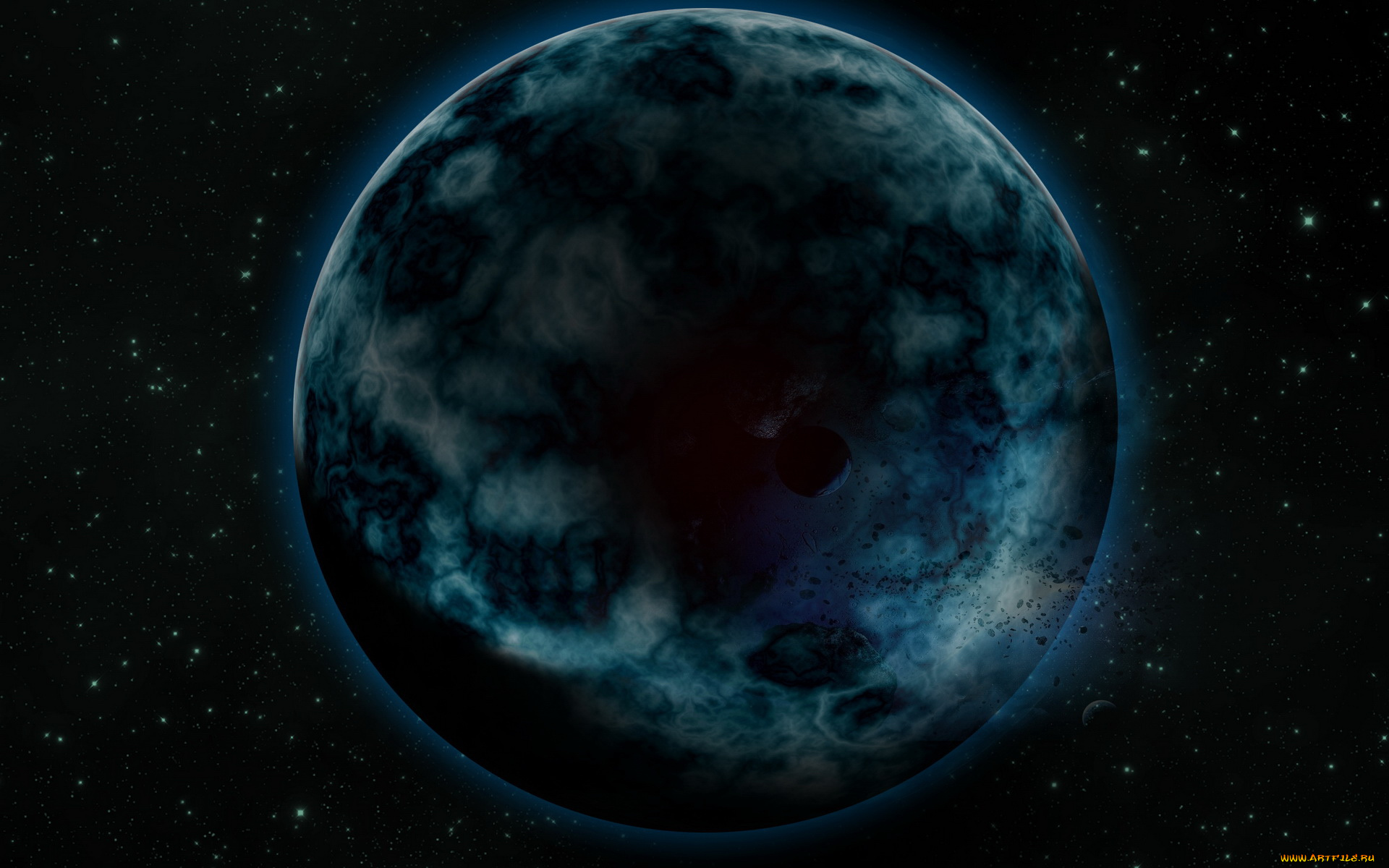 космос, арт, планета
