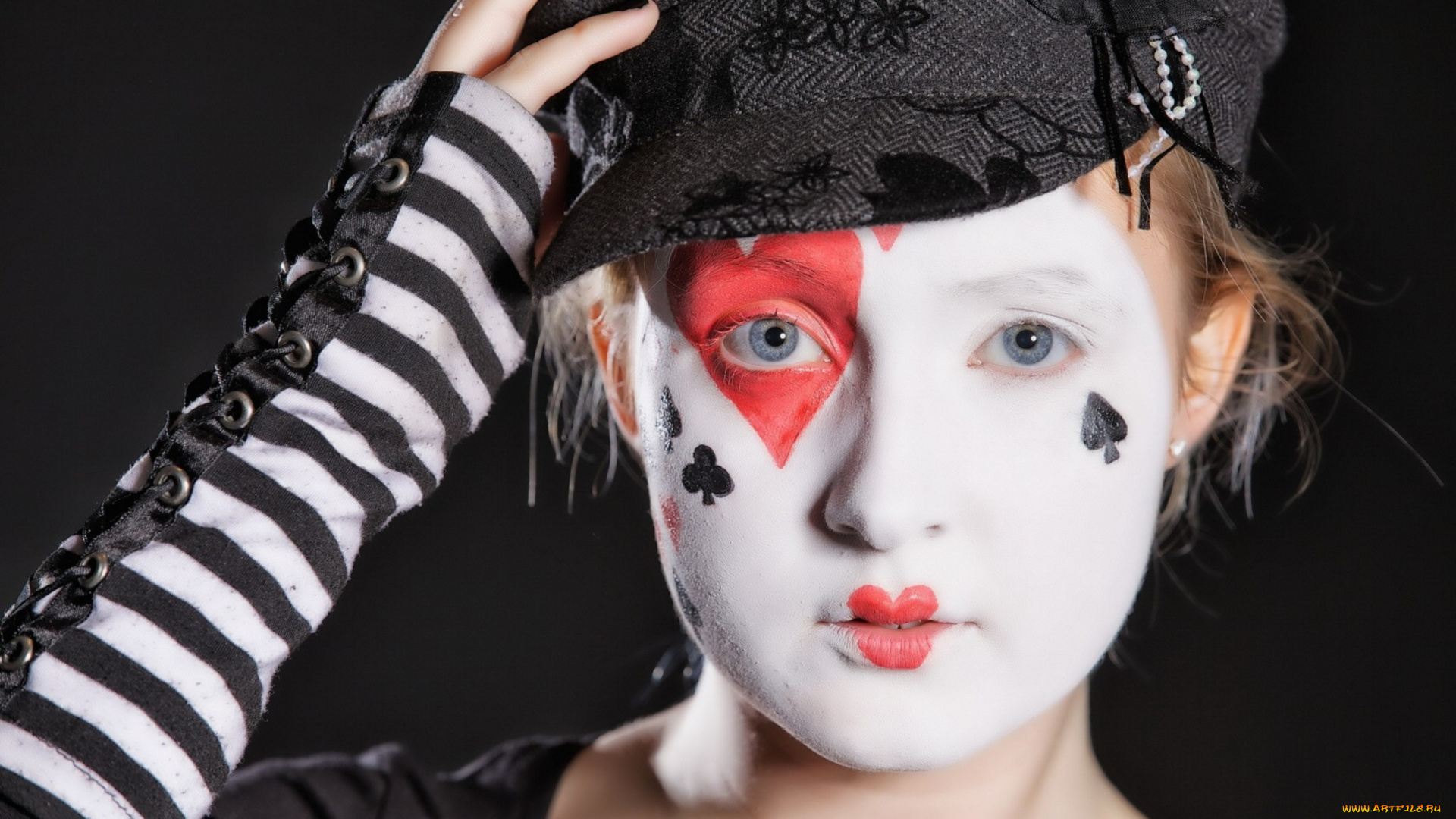 -Unsort, Лица, Портреты, девушки, unsort, лица, портреты, кепка, грим