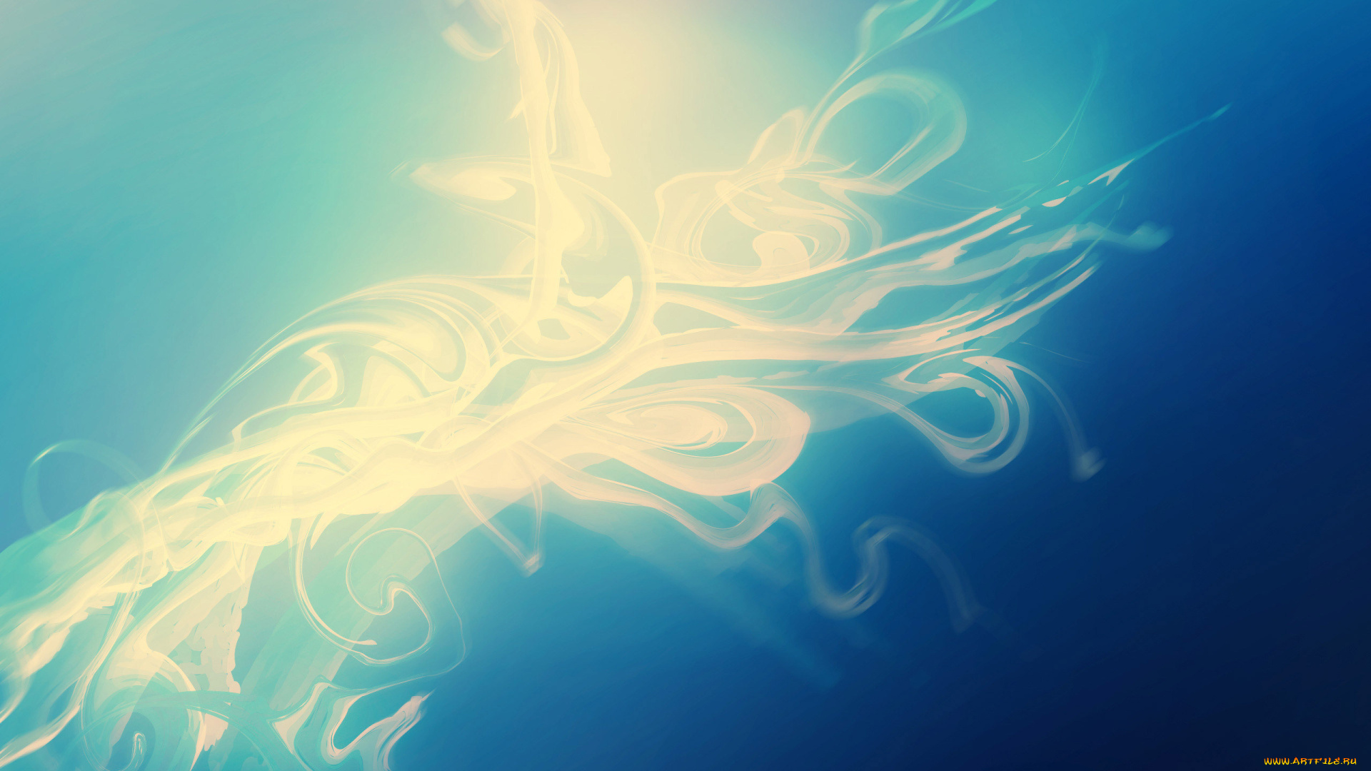 3д, графика, другое, голубой, дым