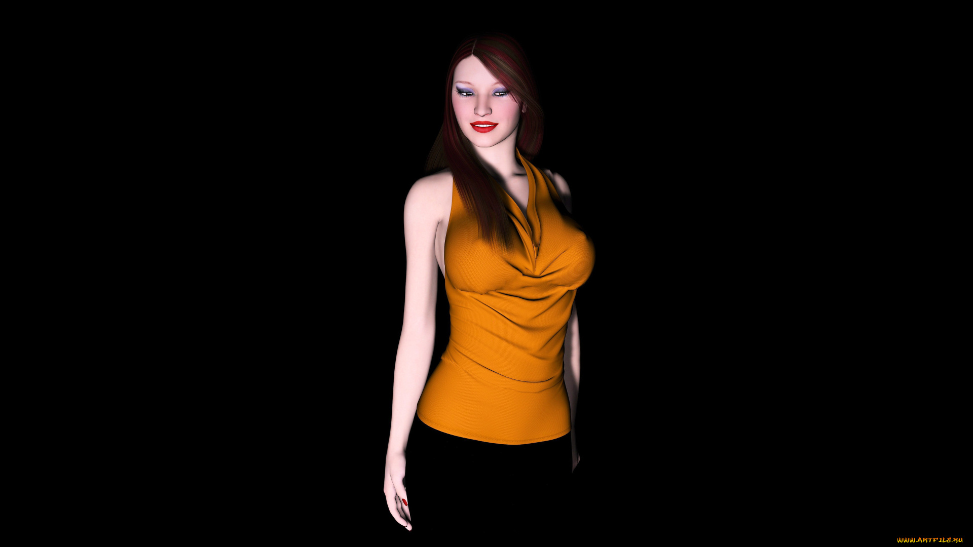 3д, графика, people, , люди, девушка, фон, взгляд