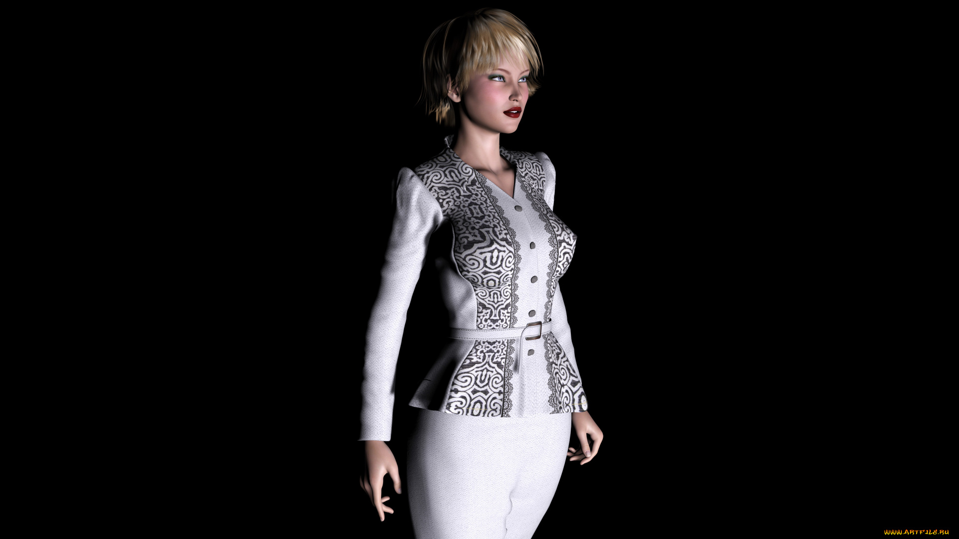 3д, графика, people, , люди, фон, девушка, взгляд