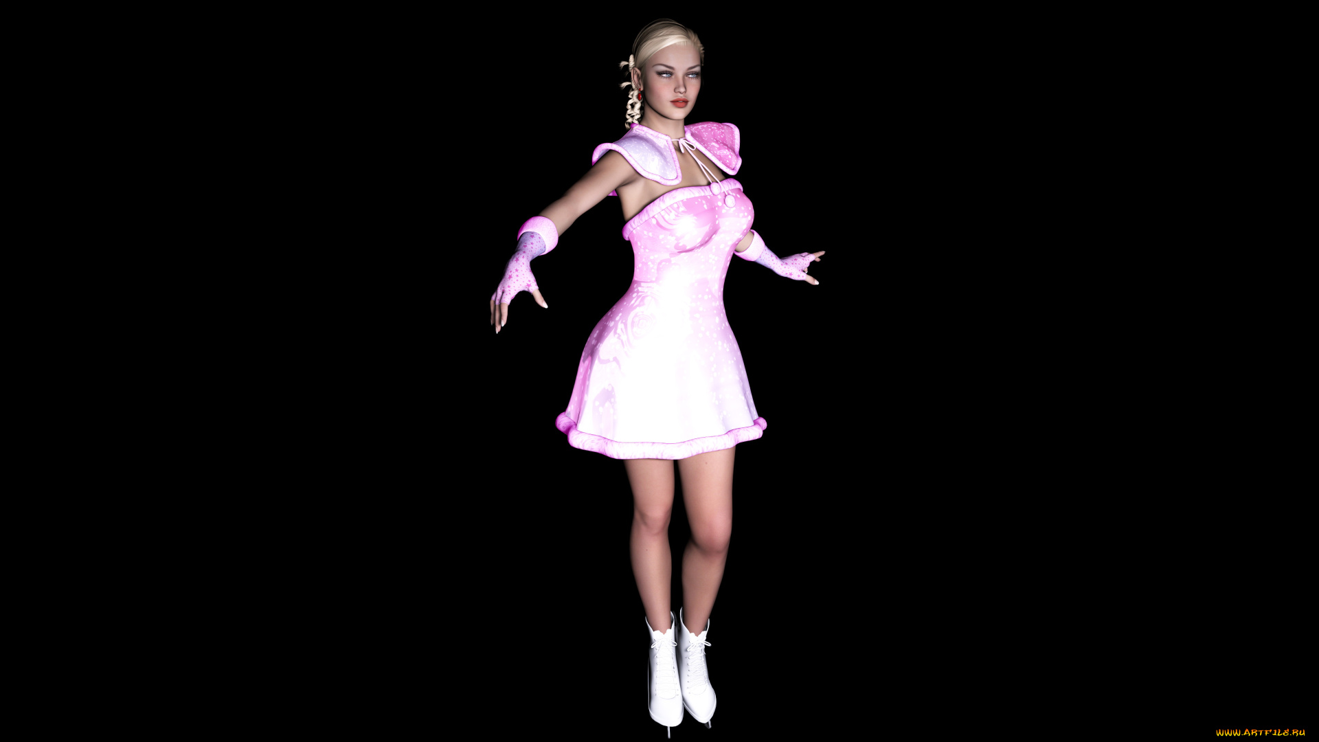 3д, графика, people, , люди, фон, платье, взгляд, девушка