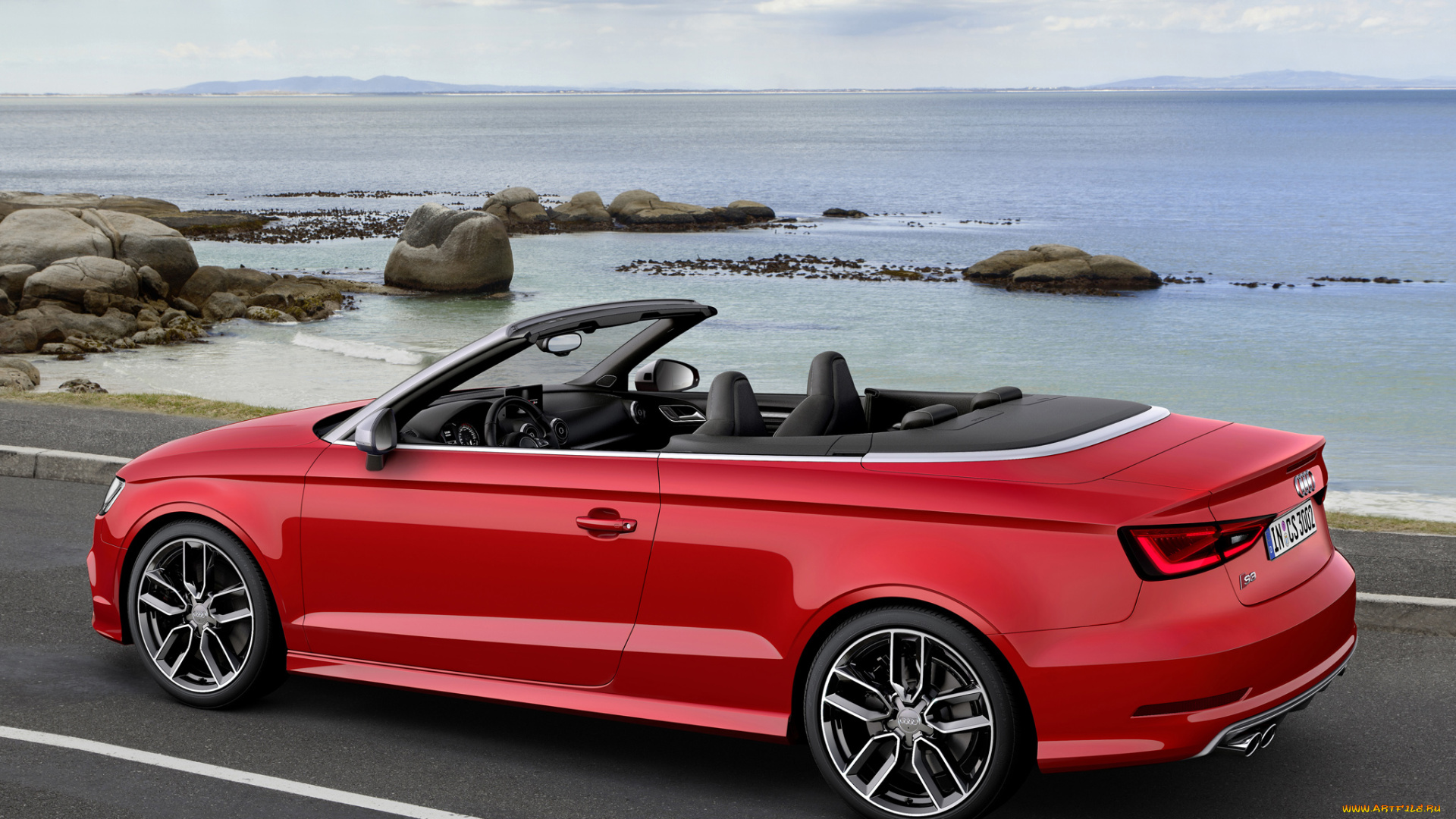 автомобили, audi, s3, cabrio, 8v, 2014г, красный