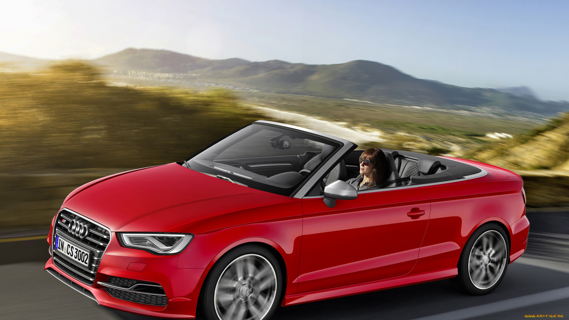 автомобили, audi, s3, cabrio, 8v, 2014г, красный