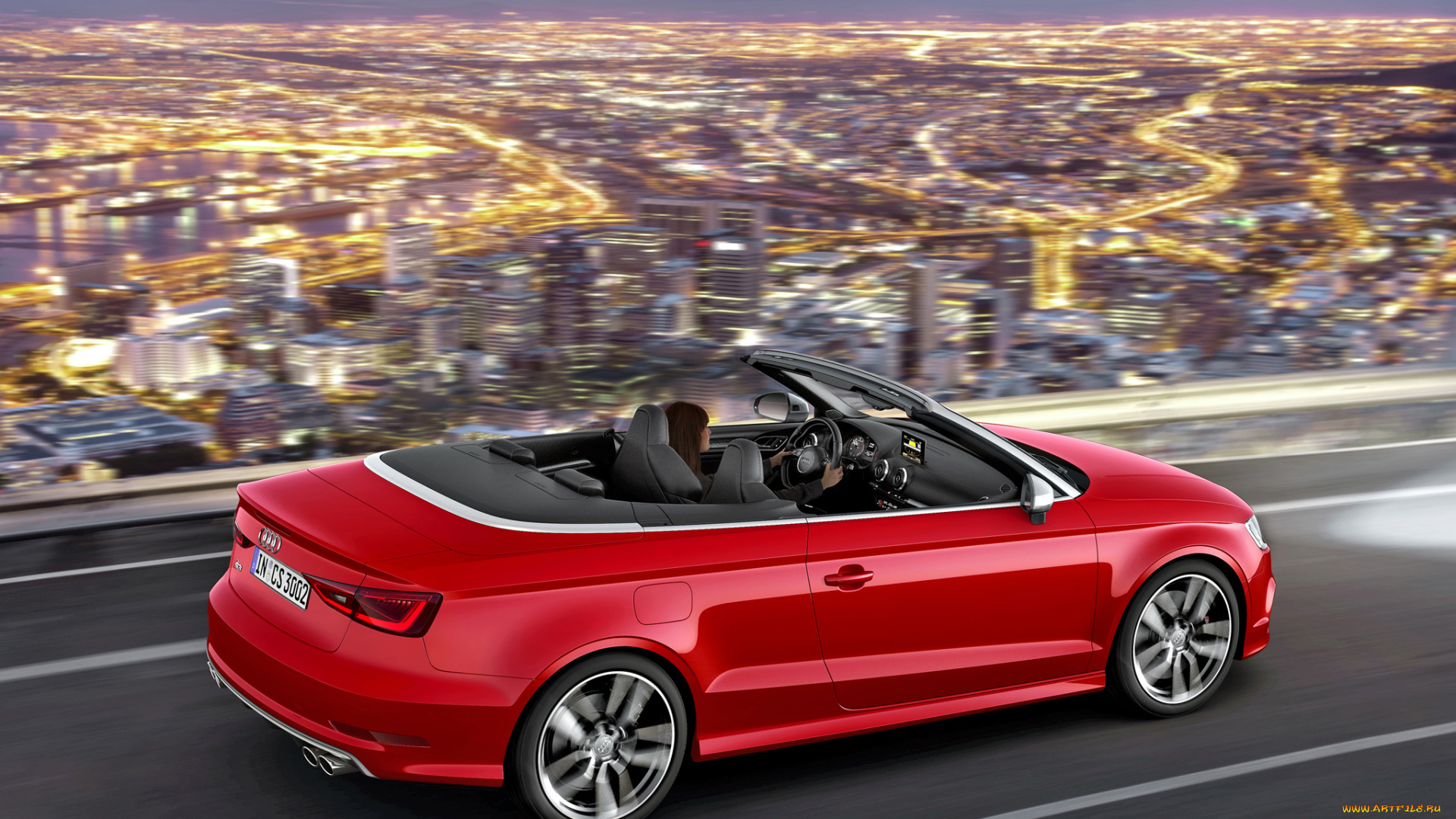 автомобили, audi, s3, cabrio, 8v, 2014г, красный