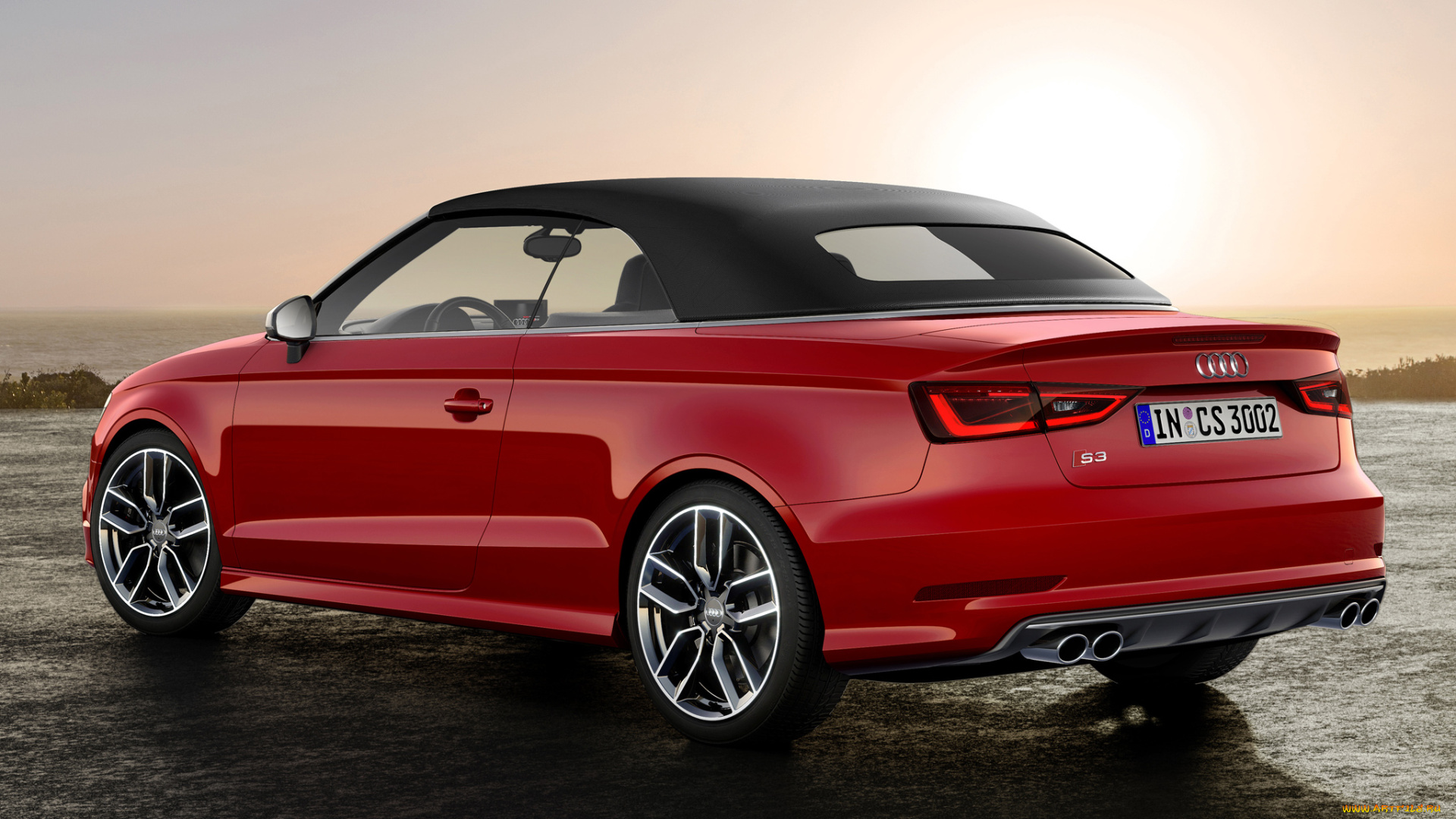 автомобили, audi, s3, cabrio, 8v, 2014г, красный