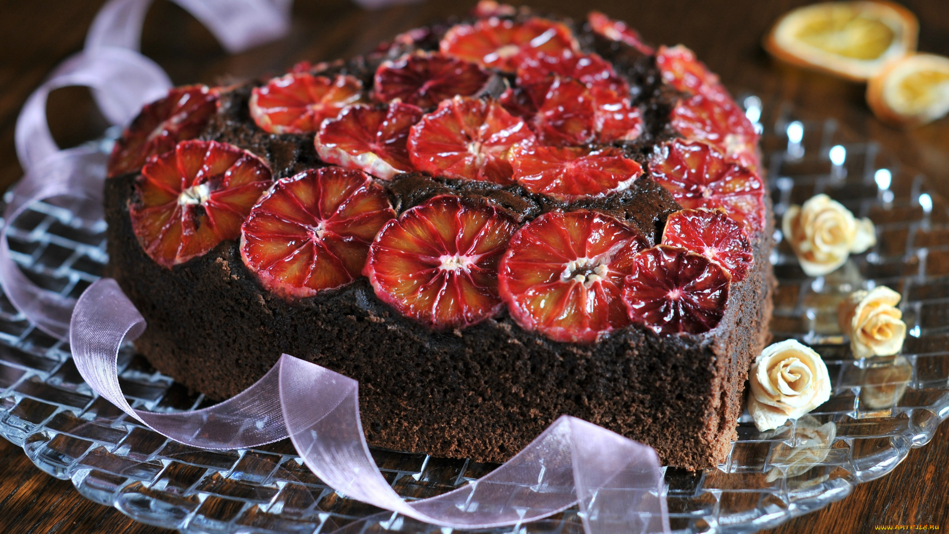 еда, торты, сердце, апельсины