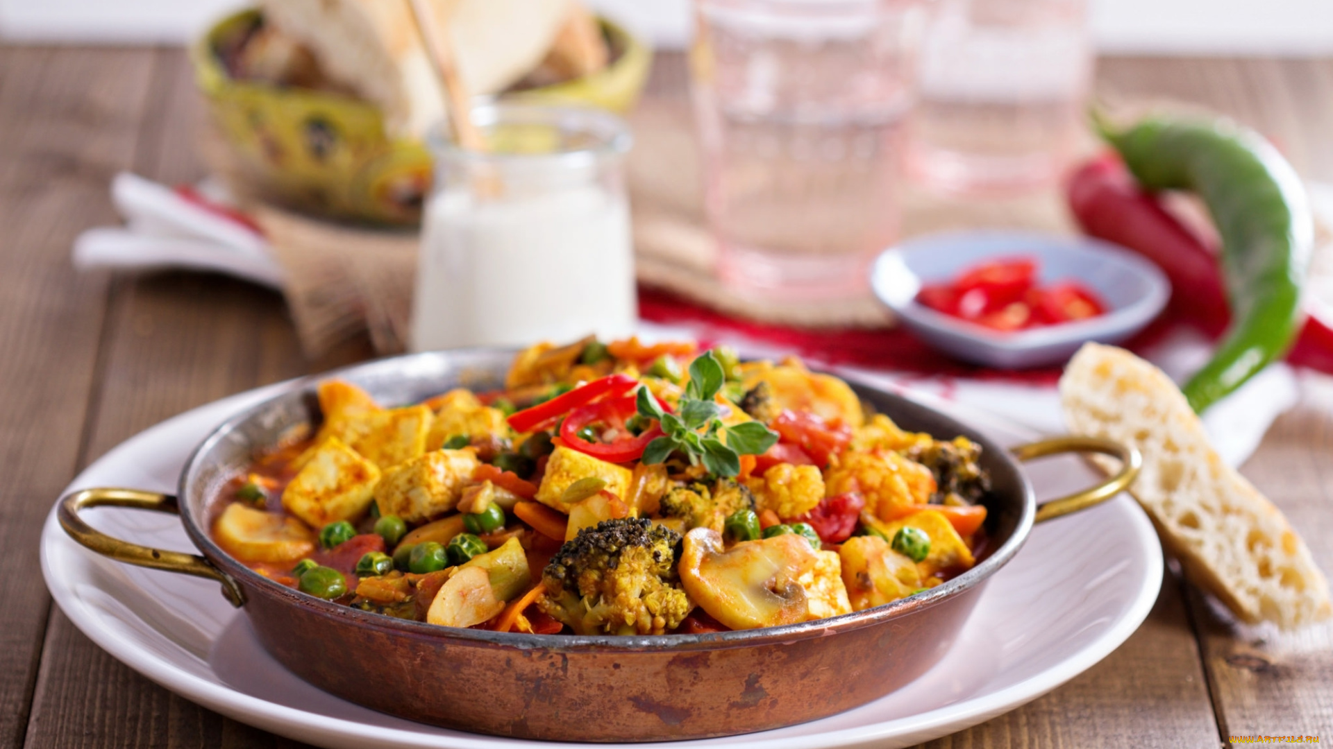 еда, вторые, блюда, помидоры, грибы, азу, зелень