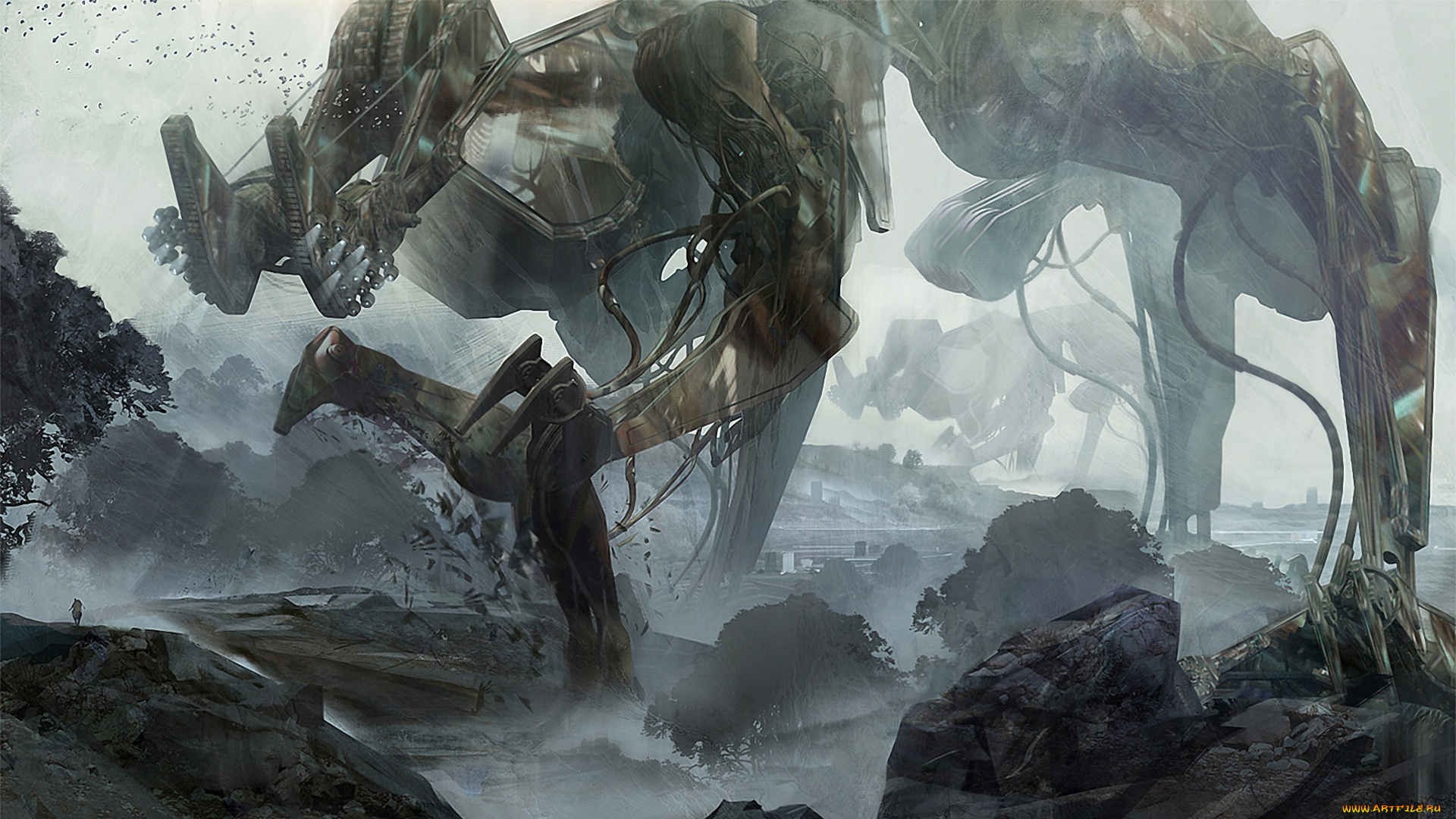 фэнтези, роботы, , киборги, , механизмы, иной, мир, механоиды