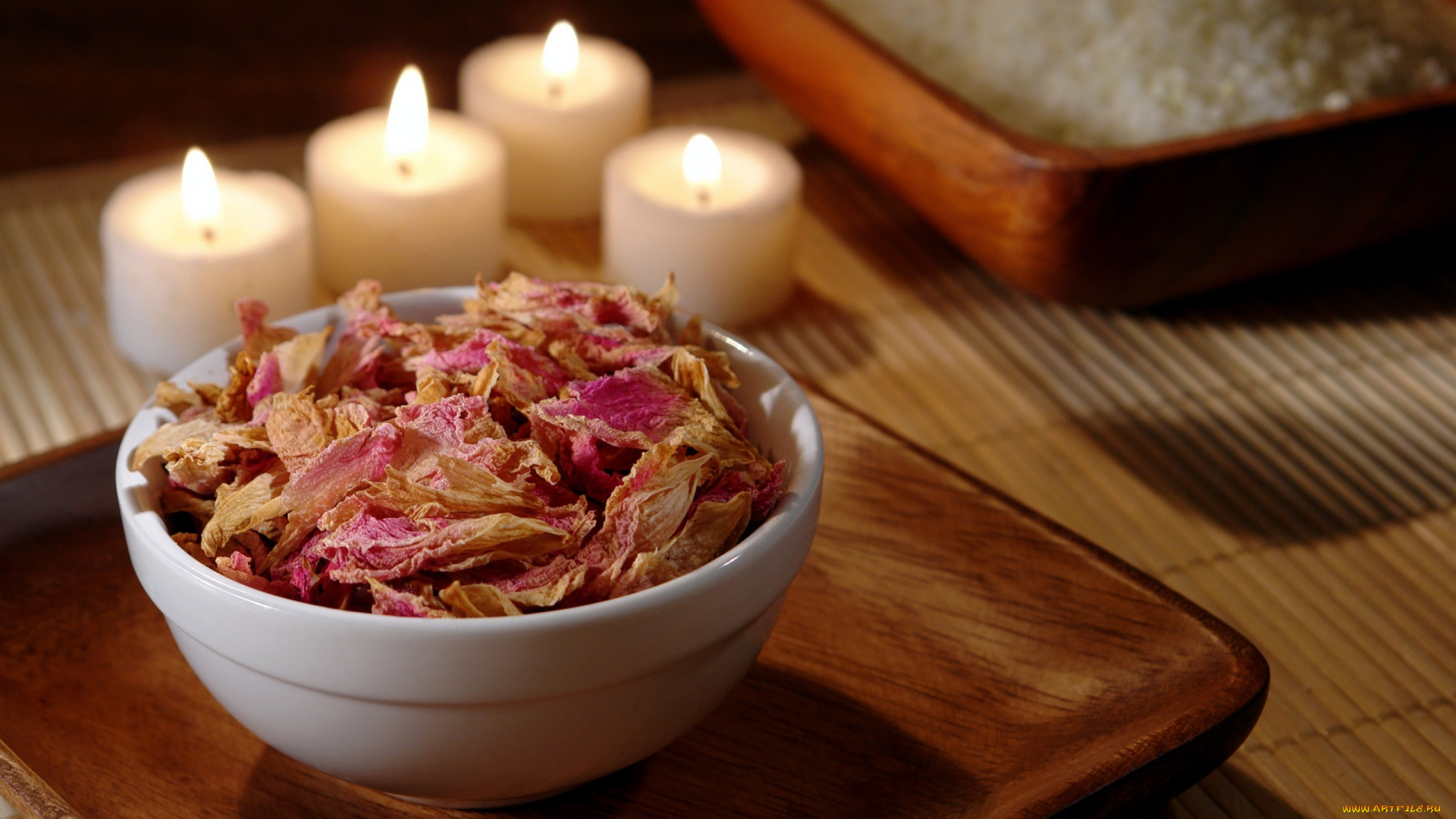 разное, свечи, листья