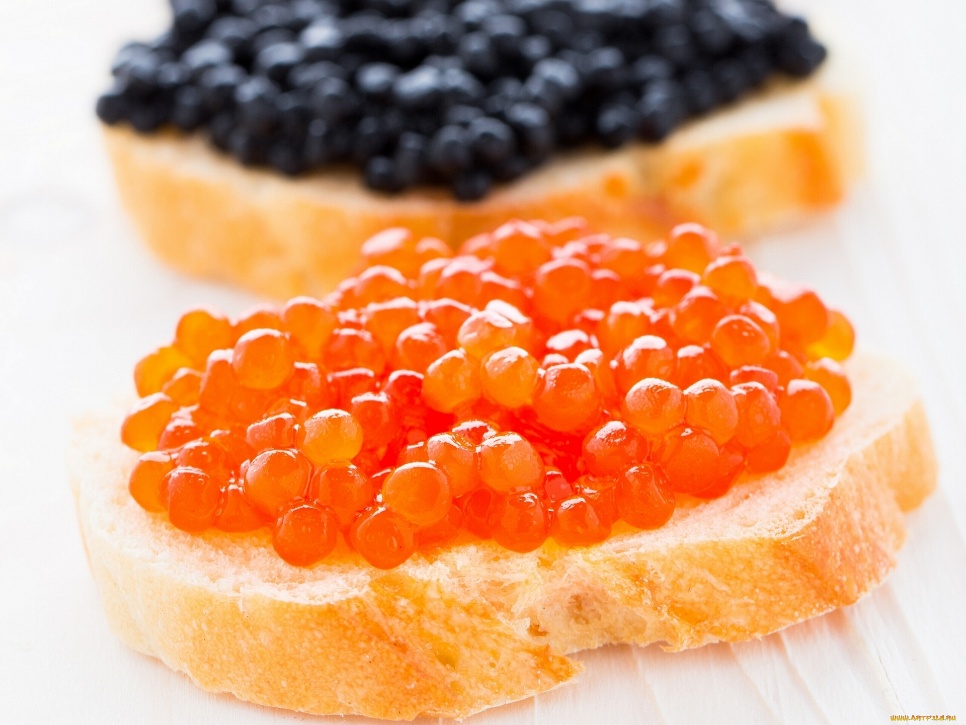 еда, икра, бутерброд, красная